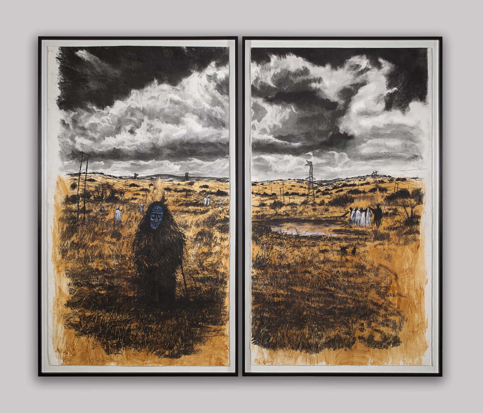 Themba Khumalo, Izwi (Diptych), 2023