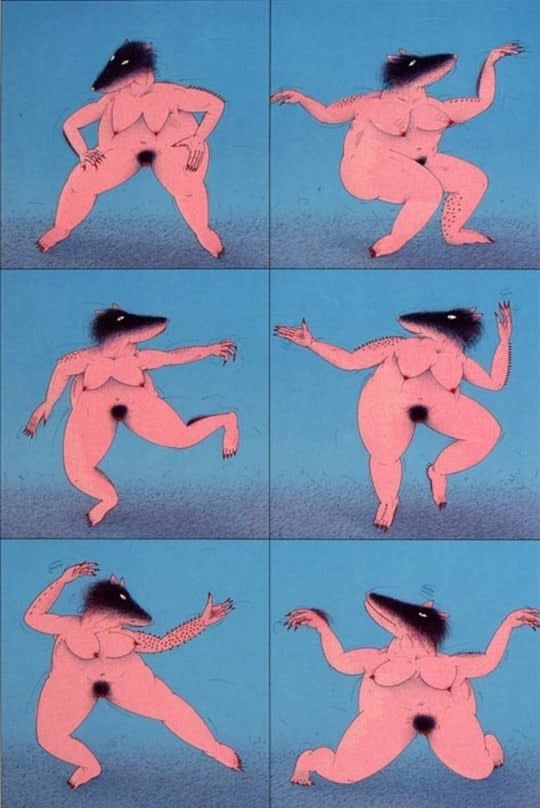 Norman Catherine, Rats of Spring, (unframed), 1982
