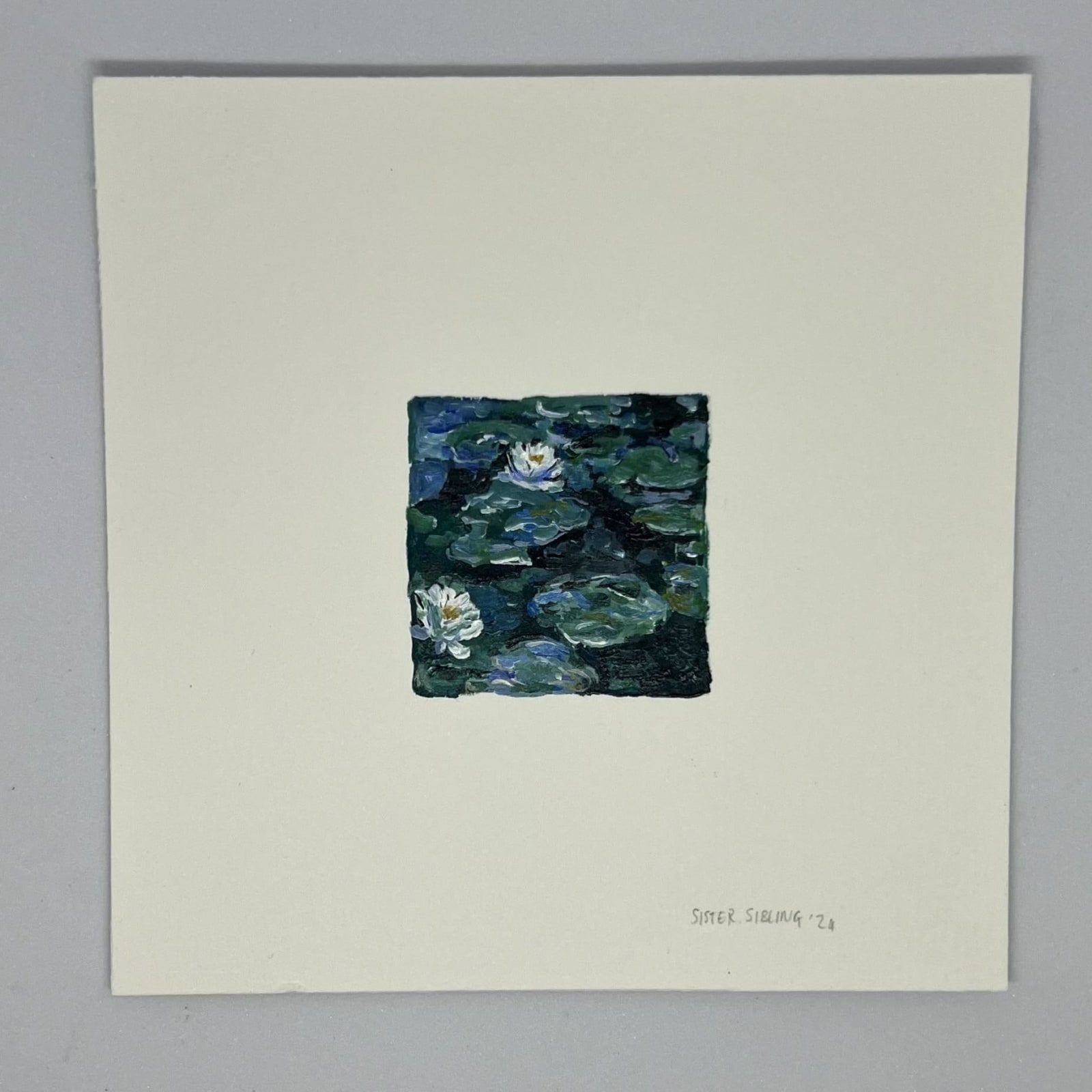 Sister.Siblings, Monet Water Lilies Print #2, 2024