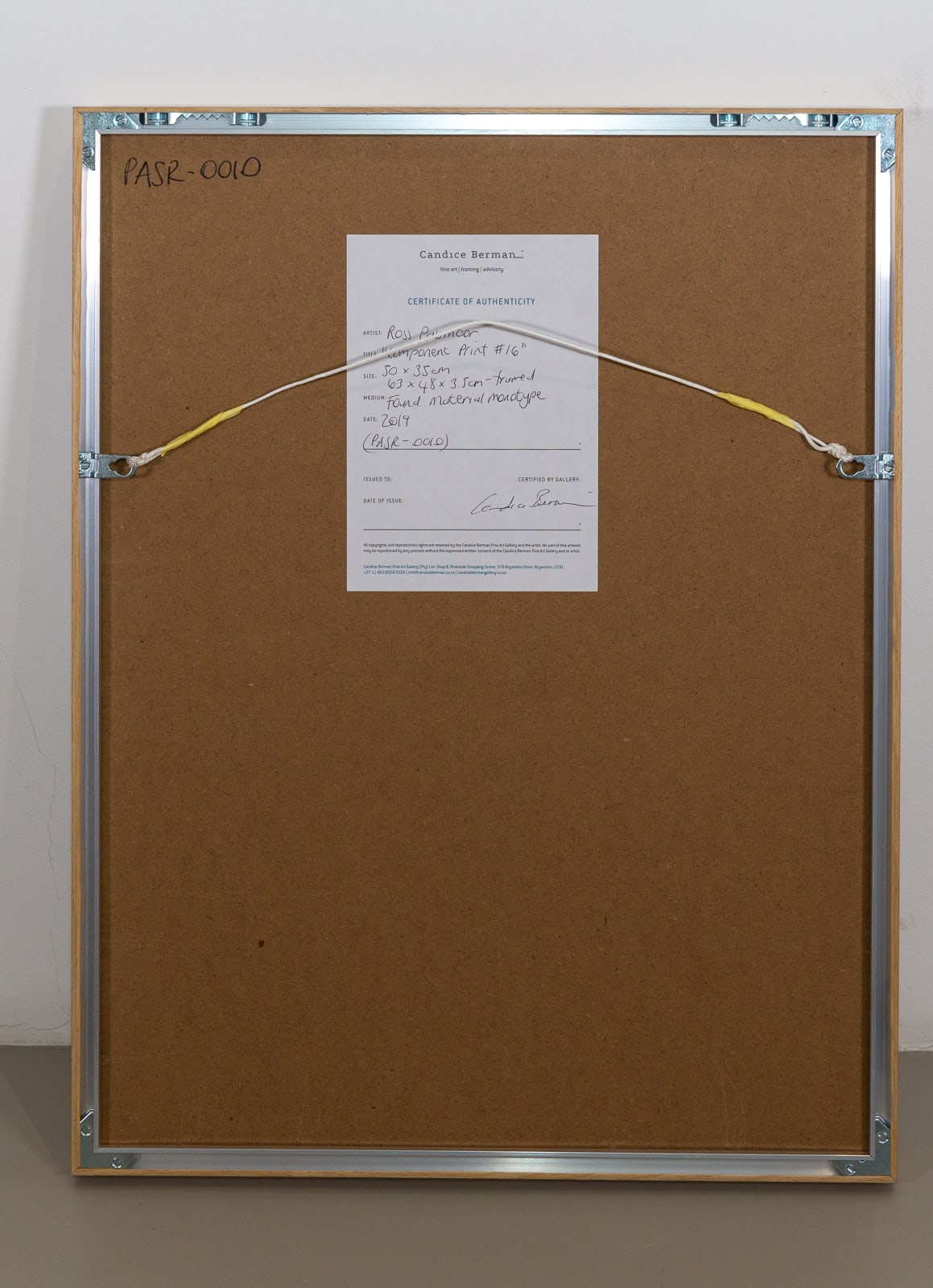 Ross Passmoor, Component Print #16, 2019