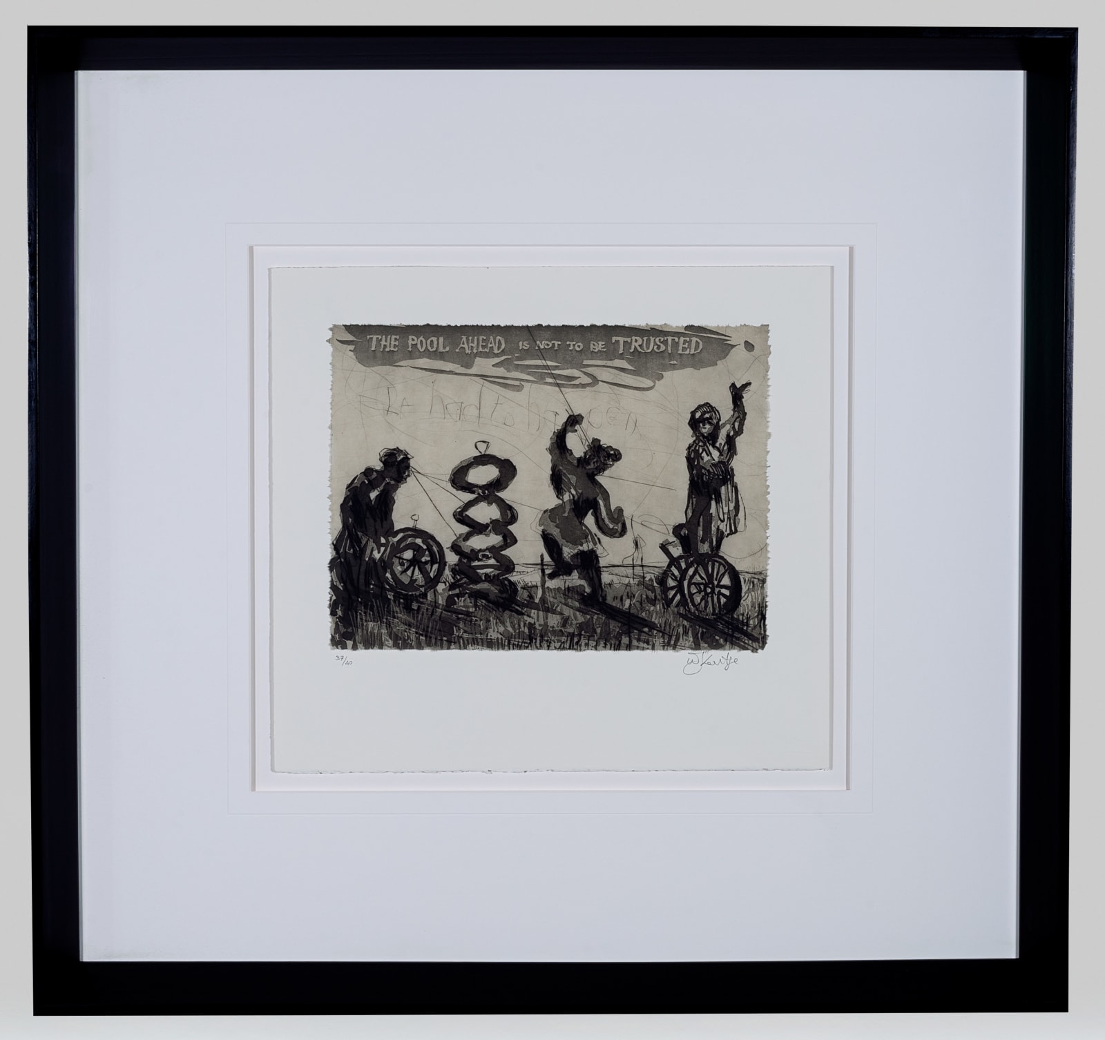 William Kentridge, Pool Ahead Is Not To Be Trusted 36/40, 2019
