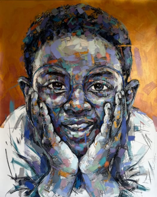 Solomon Omogboye, Golden Gaze, 2025