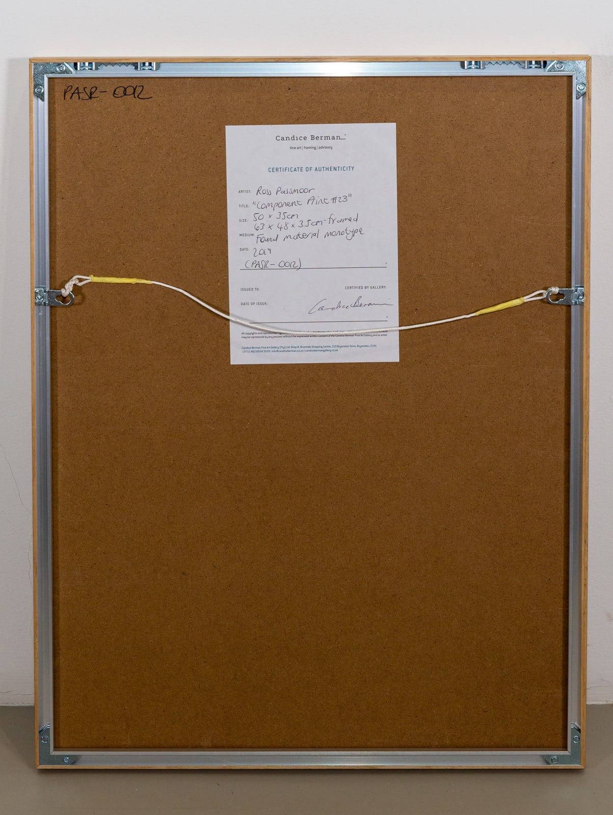 Ross Passmoor, Component Print #23, 2019