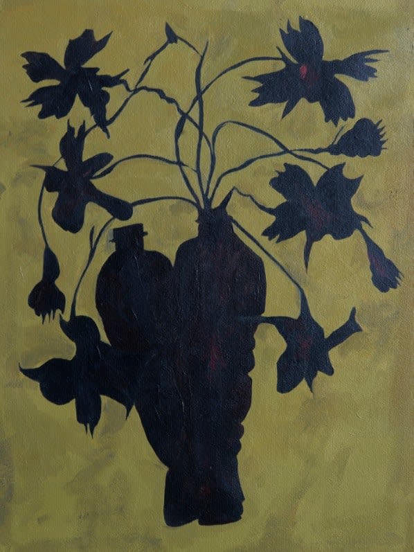 Thirza Schaap, Nine black flowers, 2025