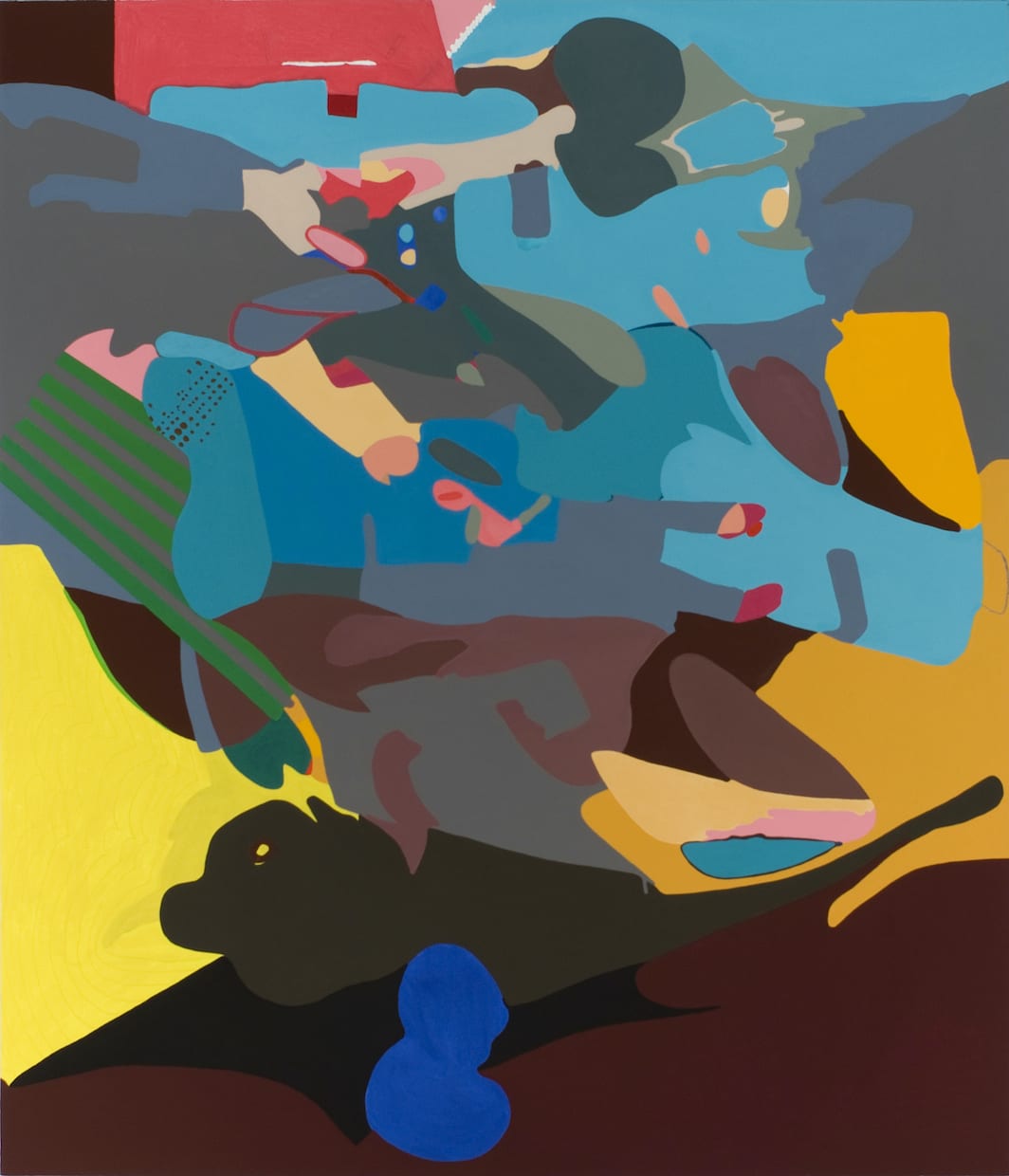 Candida Alvarez, black cherry pit, 2009