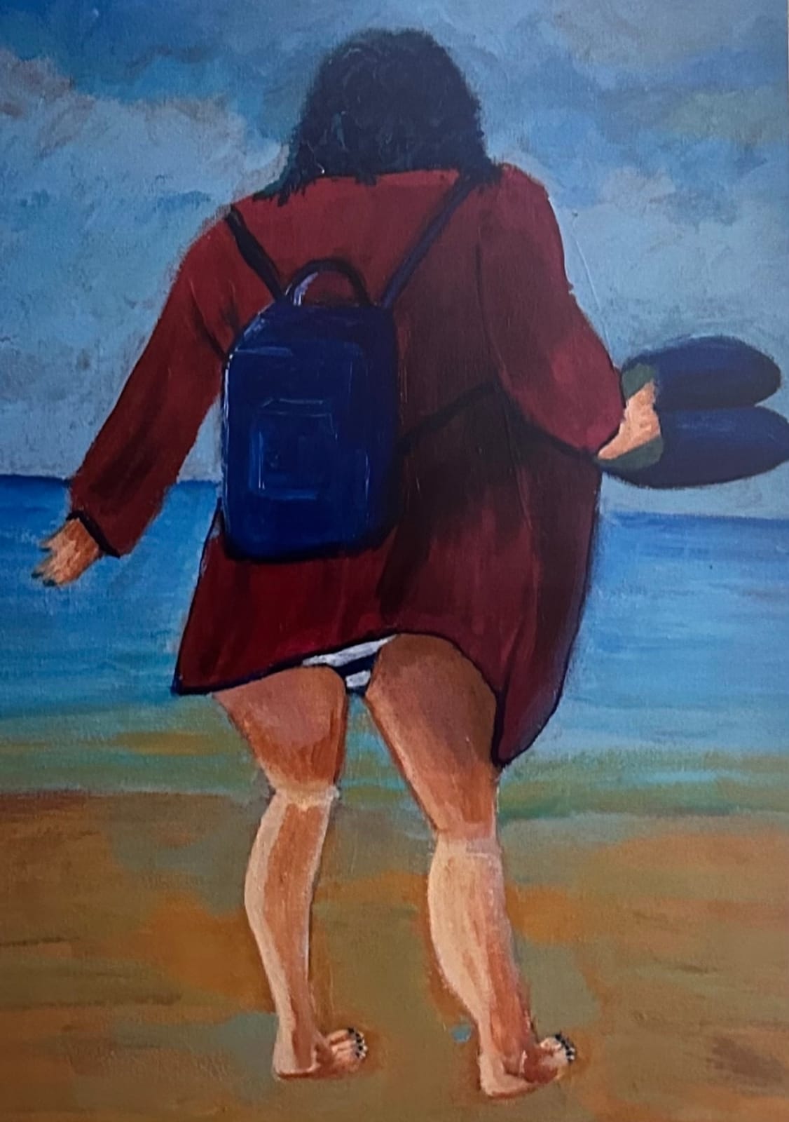 Claire Wigley , Angel at Llangrannog