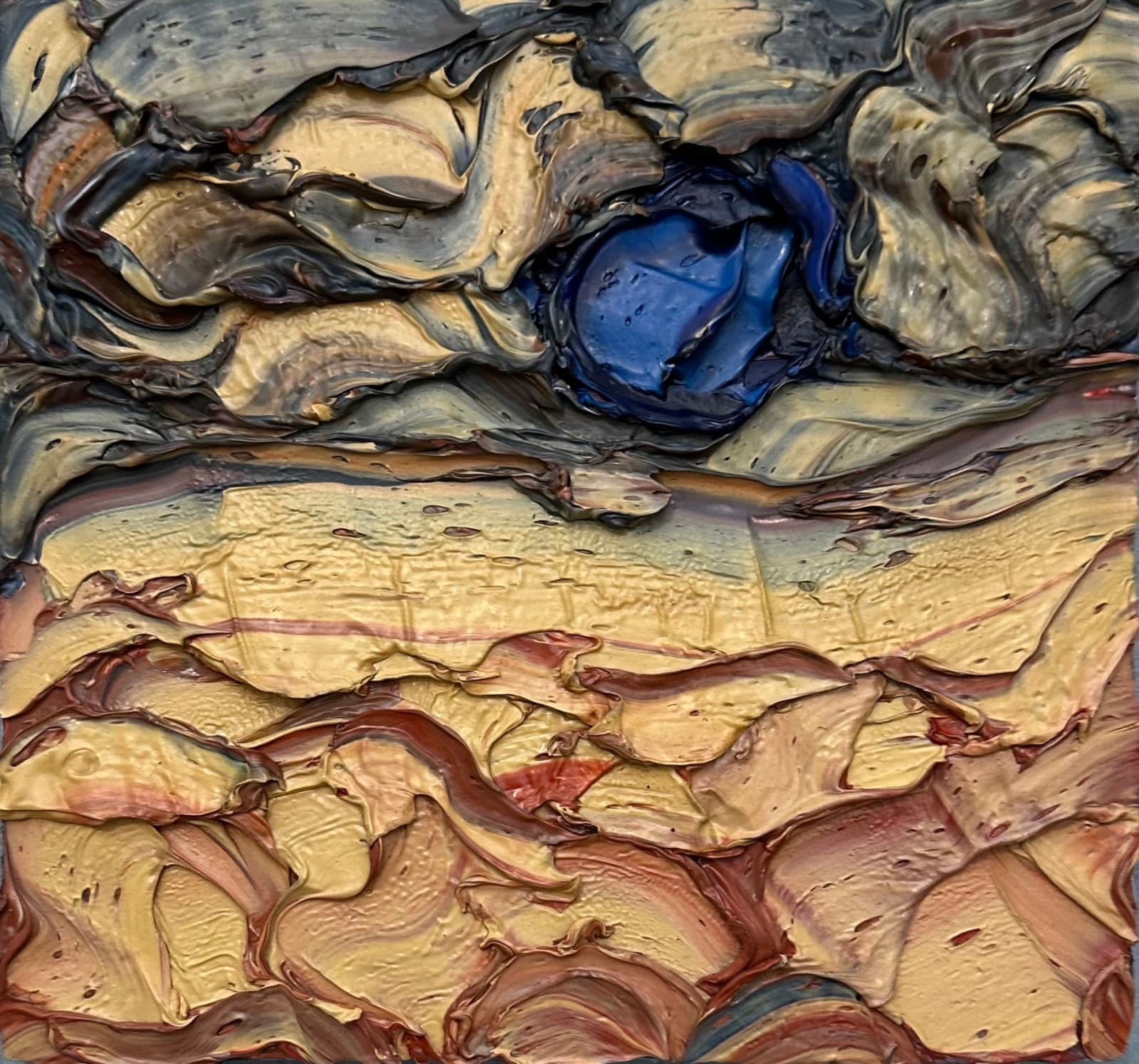 Michael Monaghan, Stormy Seas with Blue Sun