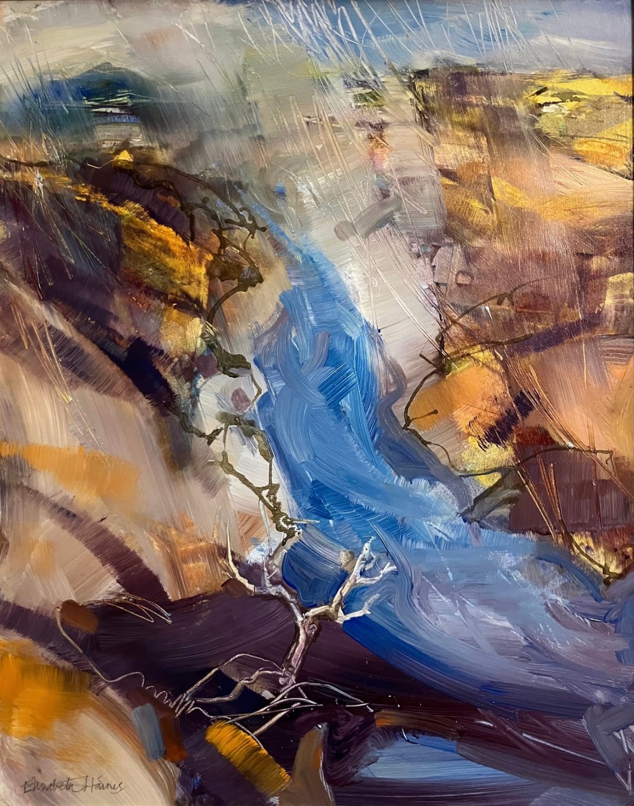 Elizabeth Haines, Shower Over Porthclais