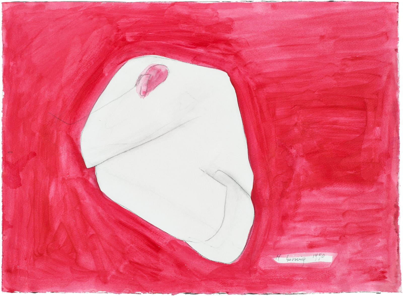 Maria Lassnig, Eizelle / Egg cell, 1990