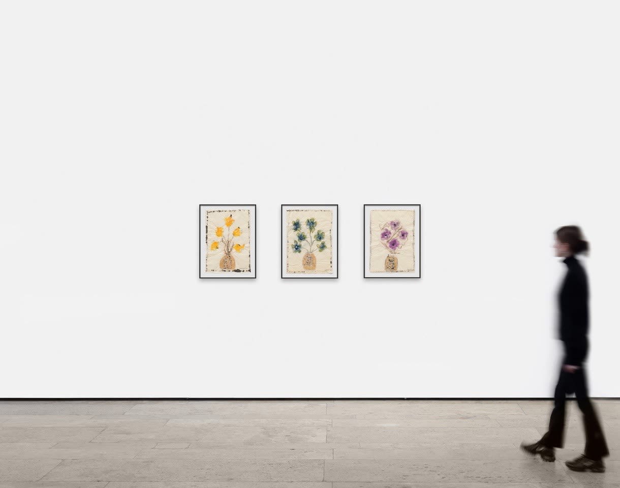 Isabella Ducrot, Trembling Blue Yellow Flowers, 2024