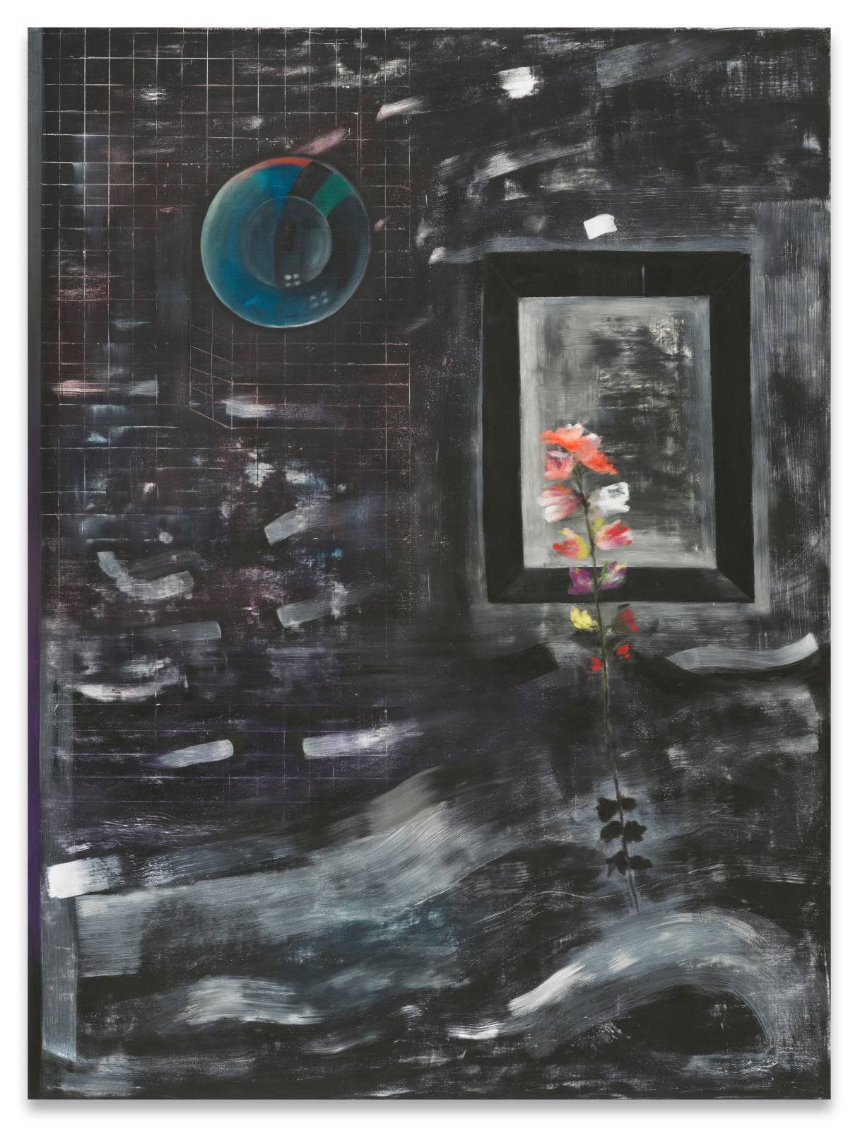 Ross Bleckner, Burn Painting (Incorrect Astronomy), 2020