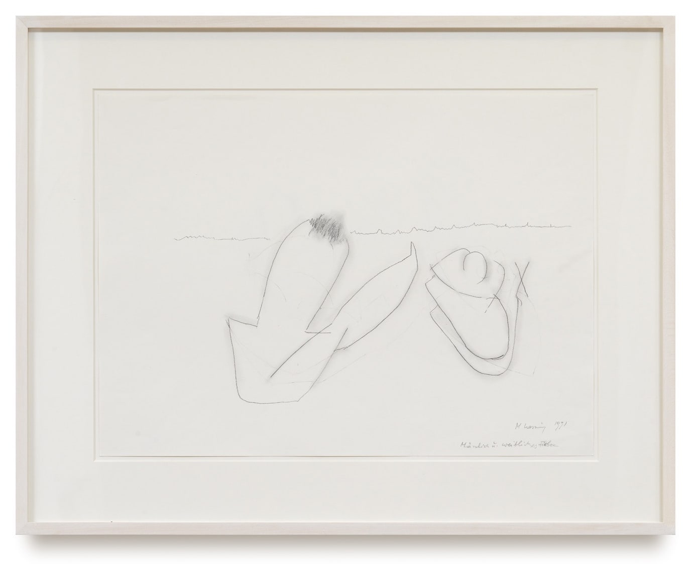 Maria Lassnig, Männlich und weibliches Fieber / Male and female fever, 1991