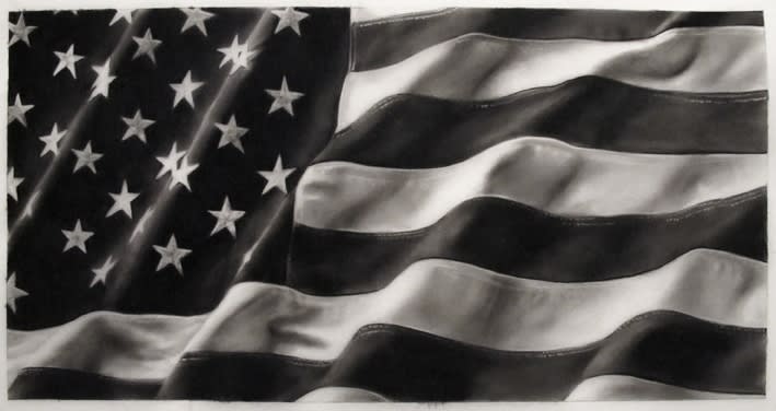 Robert Longo, Study of American Flag, 2012