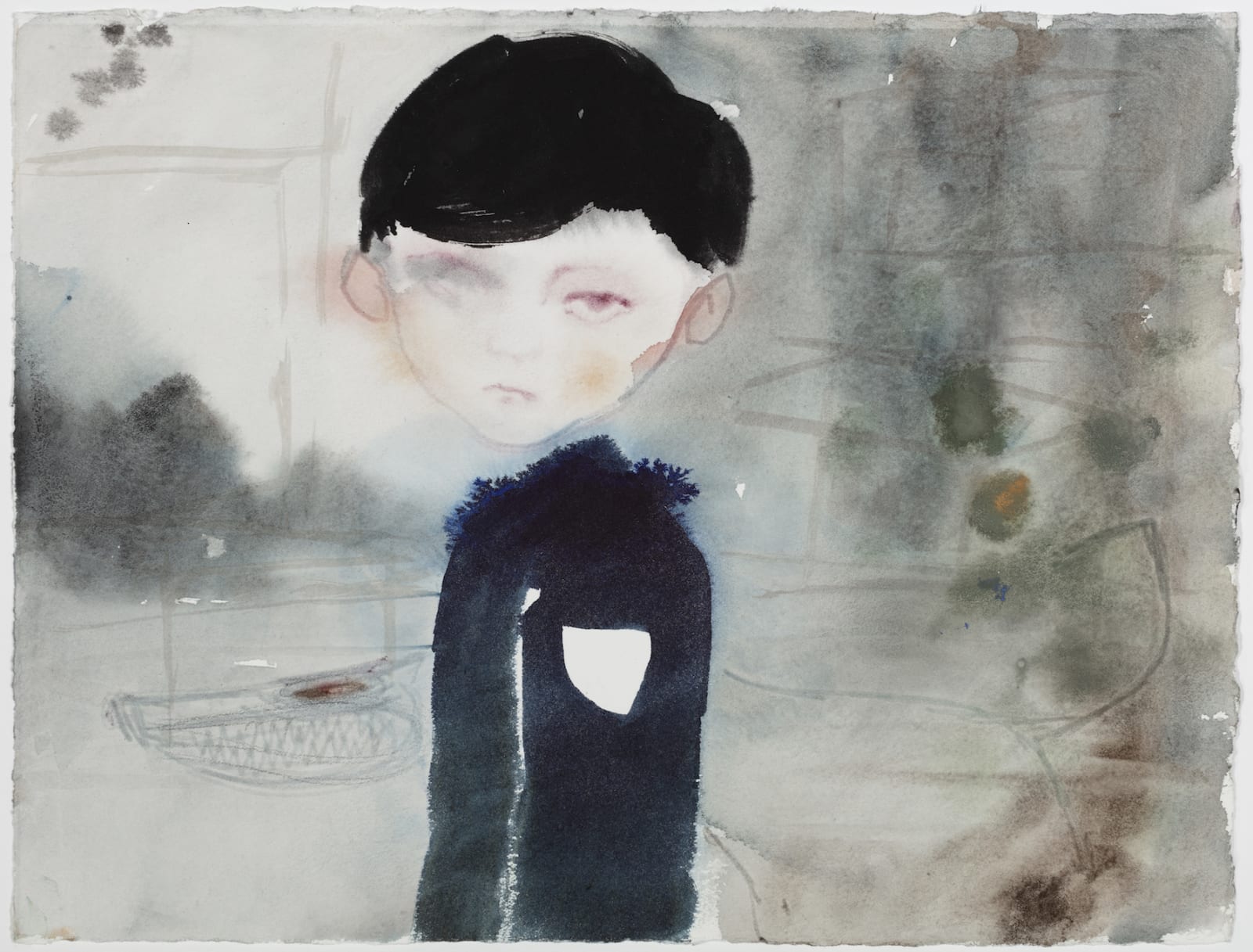 Sanya Kantarovsky, Blind in One Egg, 2020