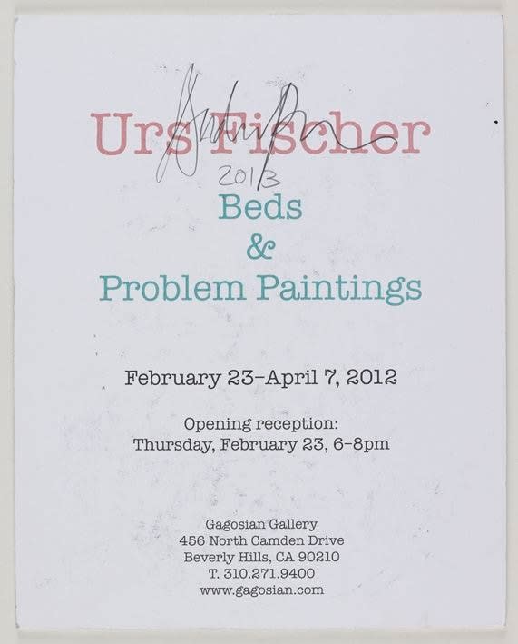 Urs Fischer: Beds & Problem Paintings, Beverly Hills, February 23