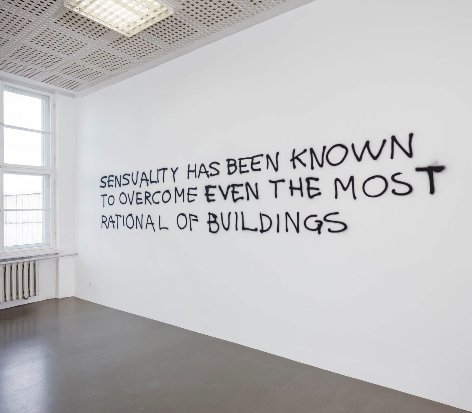 Monica Bonvicini, Sensuality has been known, 2000