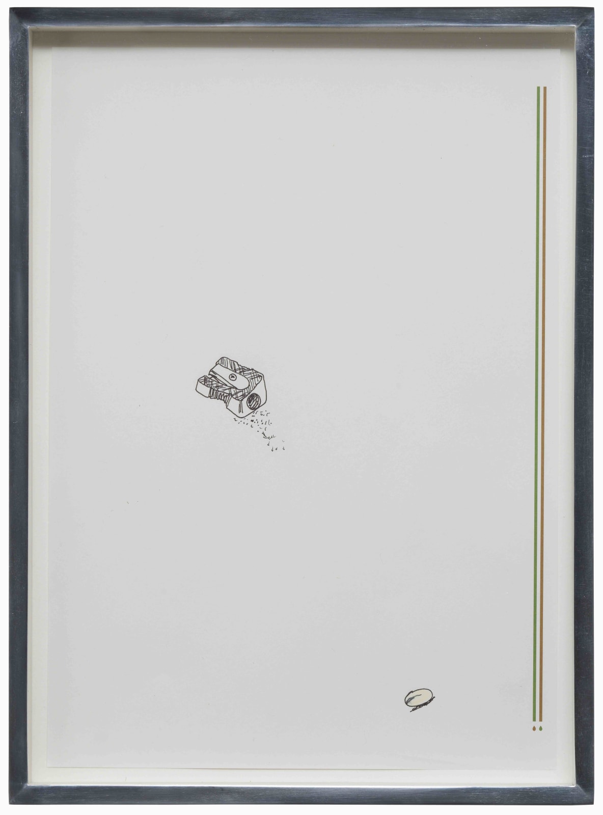 Walead Beshty, Extra Strength Vitamin D3 2000 I.U., Little elliptical; transparent, cream, Kirkland Signature; Polychromos, Faber Castell, Ivory, 9201 - 103, (November 4 - 5, 2014), 2014