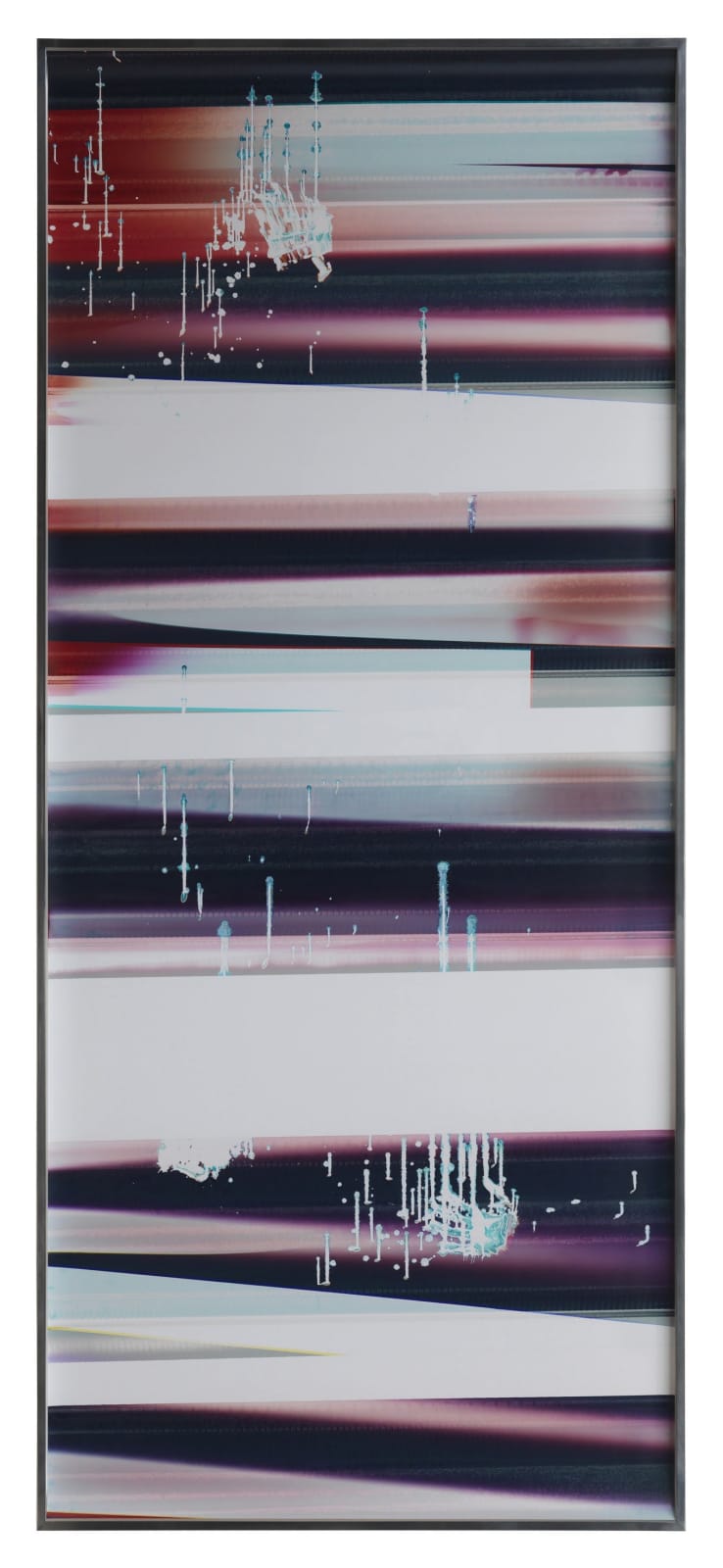 Walead Beshty, Cross-Contaminated RA4 Contact Print [Black Curl (9:6/CMY/Six Magnet: Los Angeles, California, May 6, 2014, Fujicolor Crystal Archive Super Type C, Em. No. 107-016, 64614), Kreonite KM IV 5225 RA4 Color Processor, Ser. No. 00092174], 2014