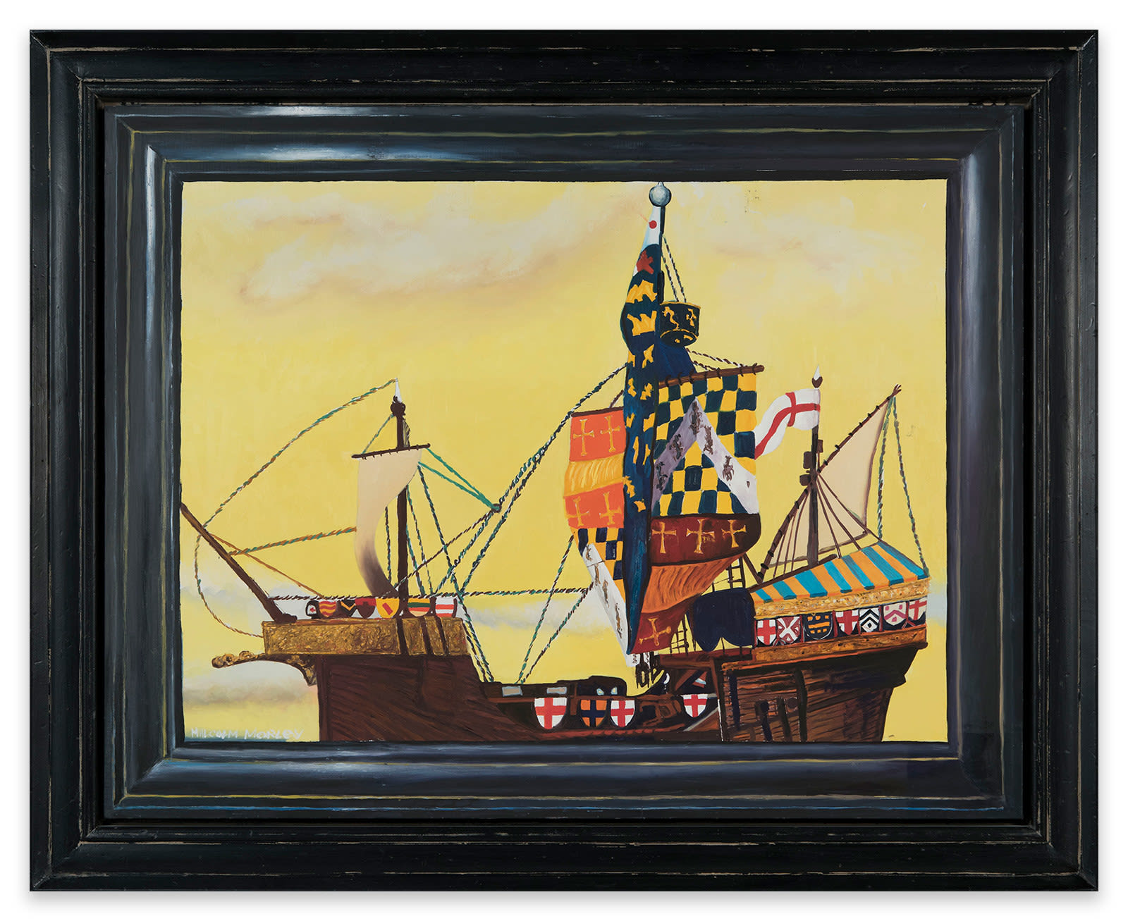 Malcolm Morley, Medieval Ship With Lemon Sky, 1996
