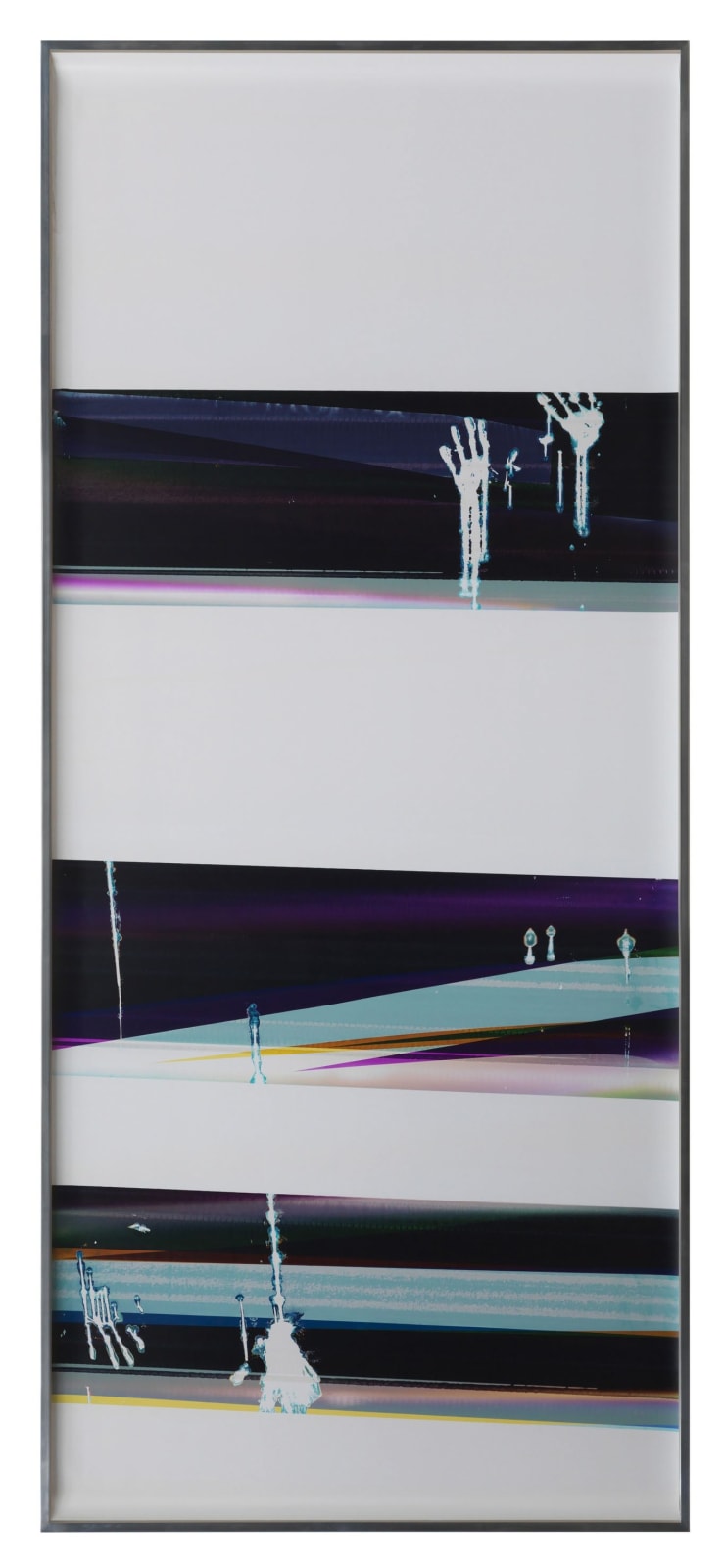 Walead Beshty, Cross-Contaminated RA4 Contact Print [Black Curl (9:6/MCY/Six Magnet: Los Angeles, California, April 14, 2014, Fujicolor Crystal Archive Super Type C, Em. No. 107-016, Kodak Ektacolor RA Bleach-Fix and Replenisher, Cat. No. 847 1484, 61214), Kreonite KM IV 5225 RA4 Color Processor, Ser. No. 00092174], 2014