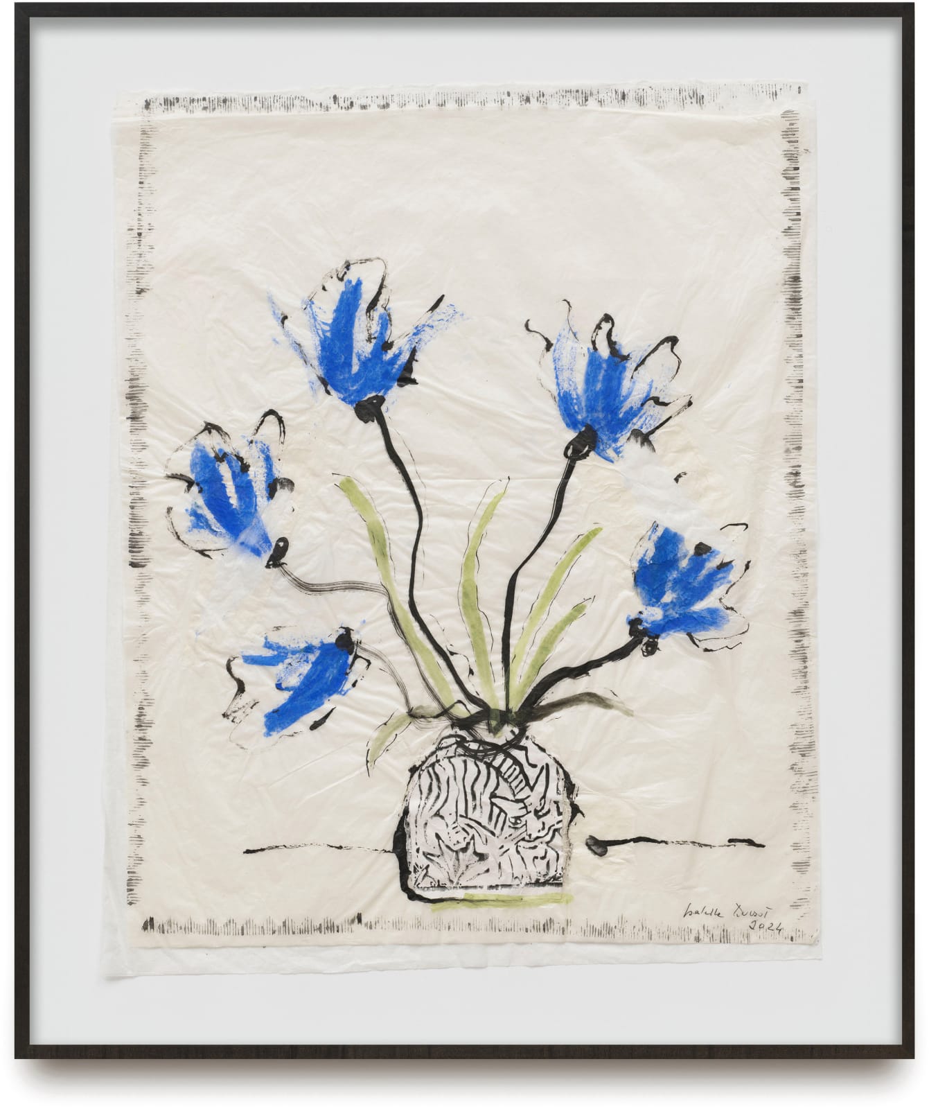 Isabella Ducrot, Trembling Blue Flowers III, 2024