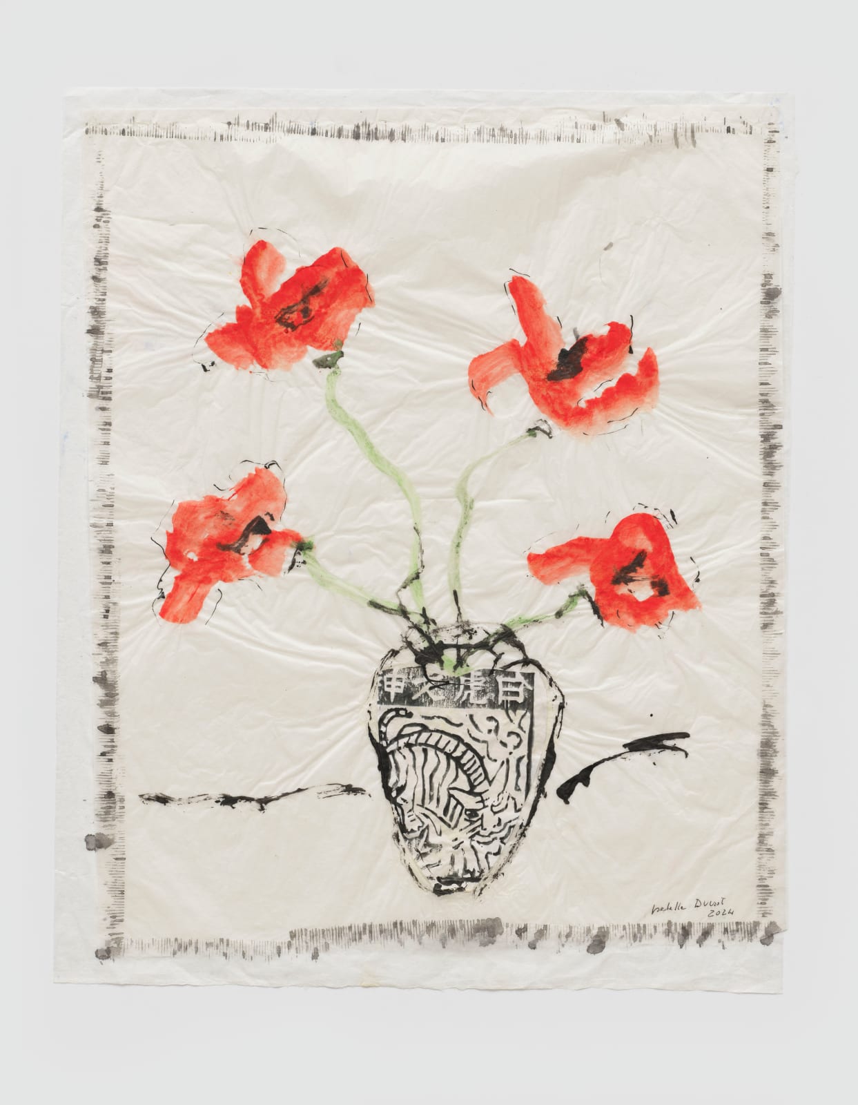 Isabella Ducrot, Trembling Red Flowers V, 2024