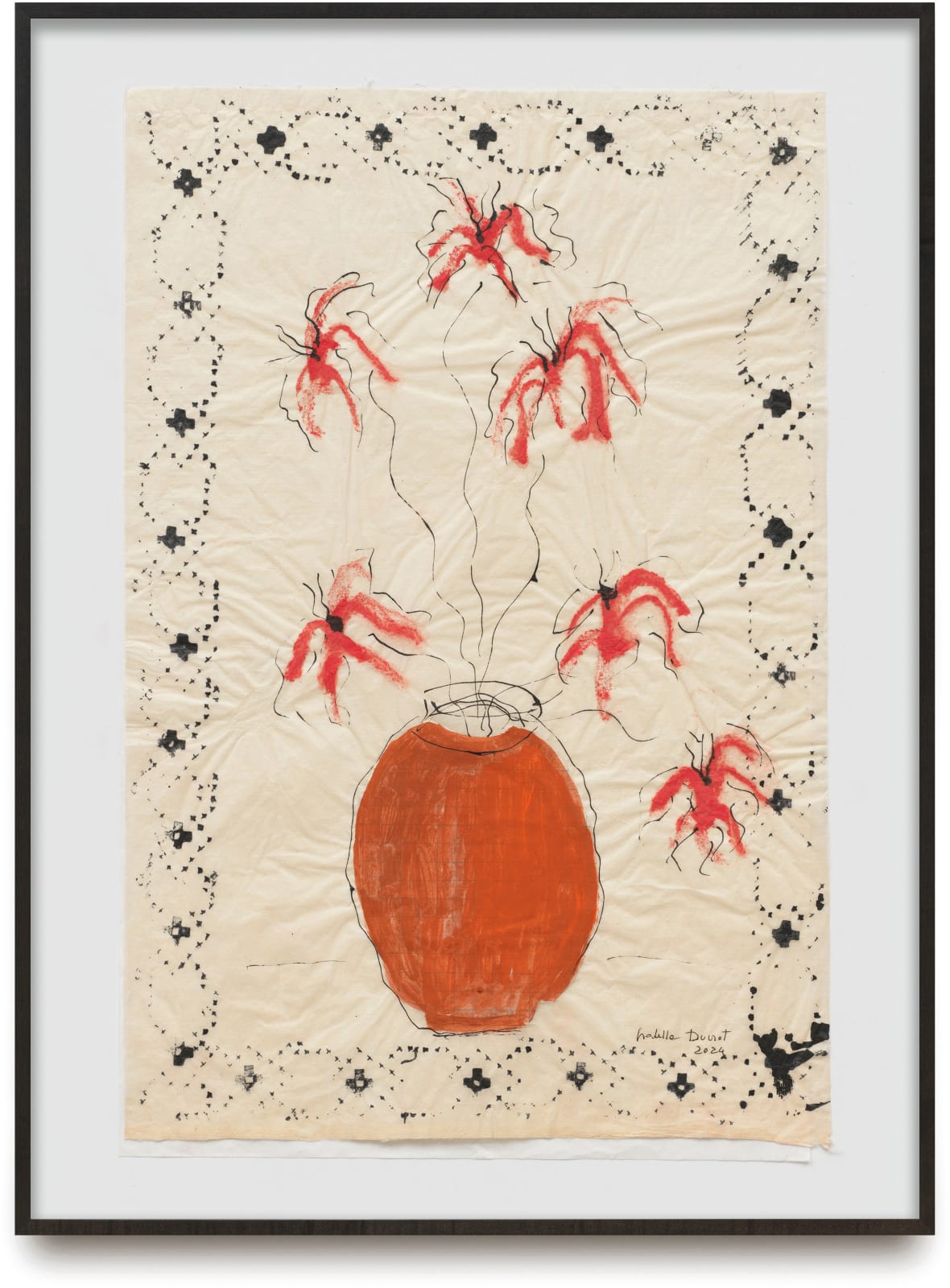 Isabella Ducrot, Trembling Red Flowers IV, 2024