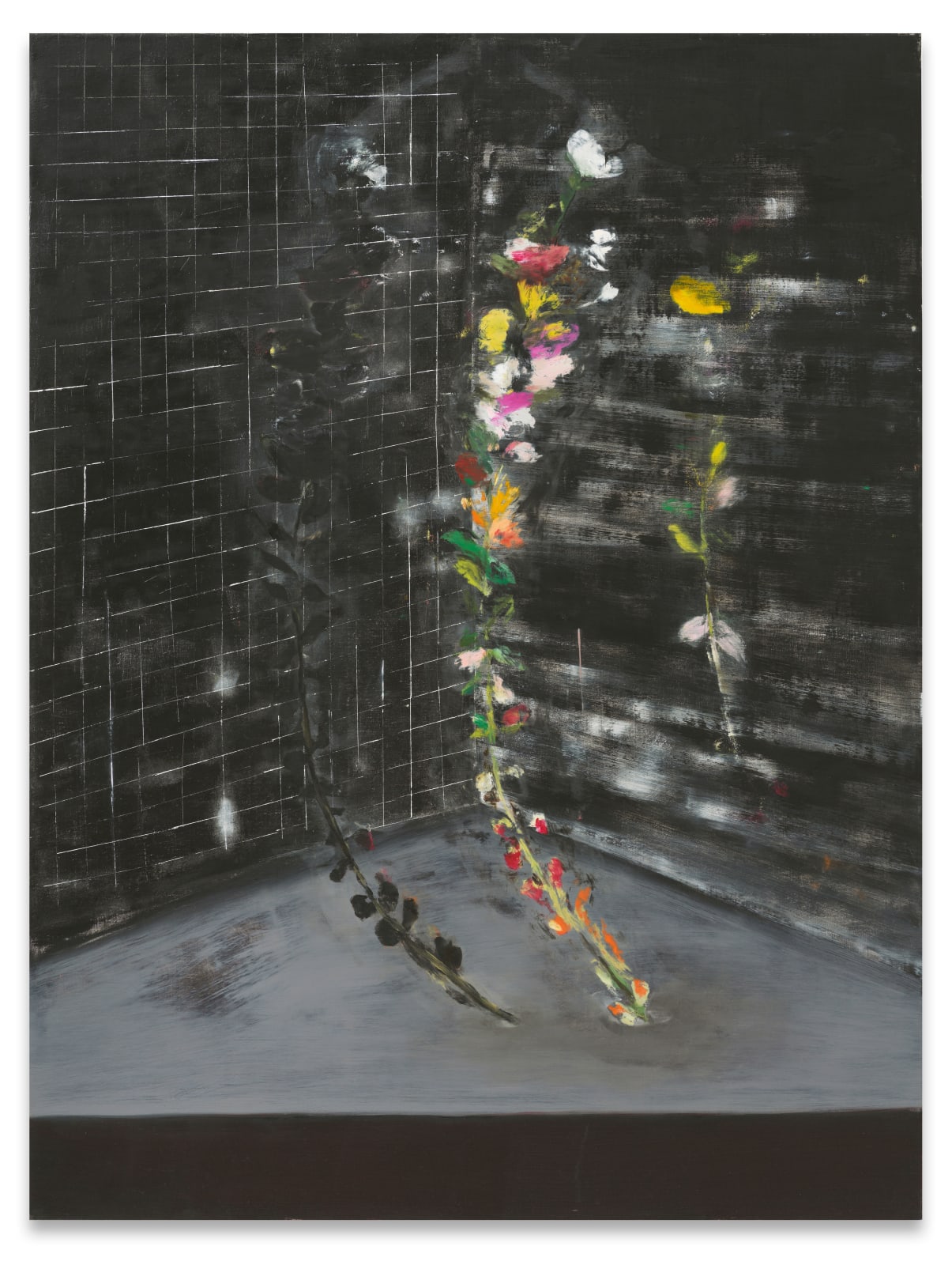 Ross Bleckner, Burn Painting (Rooms Combined to Cheer), 2020