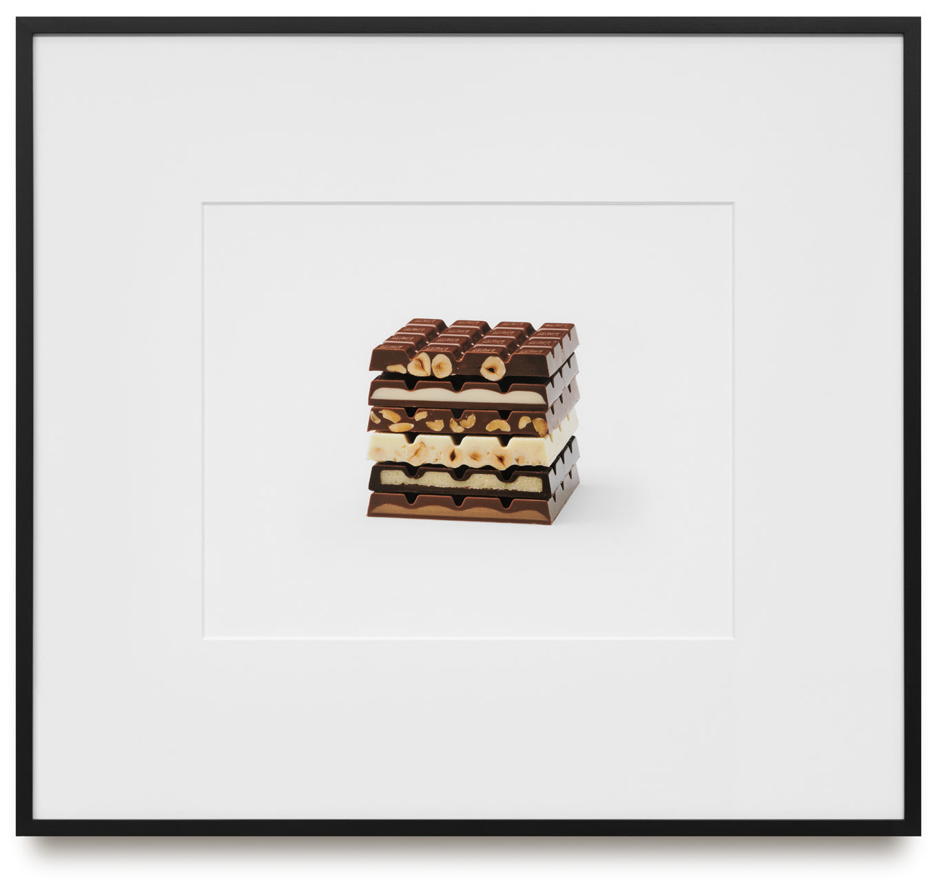 Christopher Williams, RITTERSPORT Von oben nach unten / from the top to the bottom; 100 g Tafeln / 100 g Bars; Offizieller Produktname / Official Product Name / EAN Code Bar / UPC Code for Case / Bars per Case; Voll Nuss / Whole Hazelnuts / 4000417019004 / 050255013005 / 10; Joghurt / Yogurt / 40004170270 09 / 050255027000 / 12; Voll Erdnuss / 4000417262202 / 10; Weisse Voll Nuss / White Whole Hazelnuts / 4000417013002 / 050255013003 / 10; Marzipan / Marzipan / 4000417025005 / 050255025006 /12; Cappuccino / Cappuccino / 40004172300 03 / 0550255230042 / 12; October 23 (No. 2), 2008, 2009