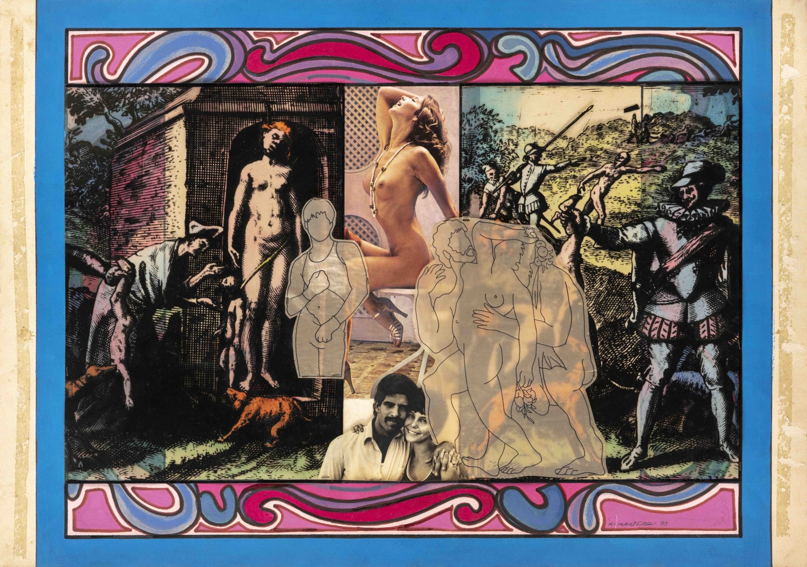 Raúl Martínez, Untitled, from the Serie de la Conquista, 1990