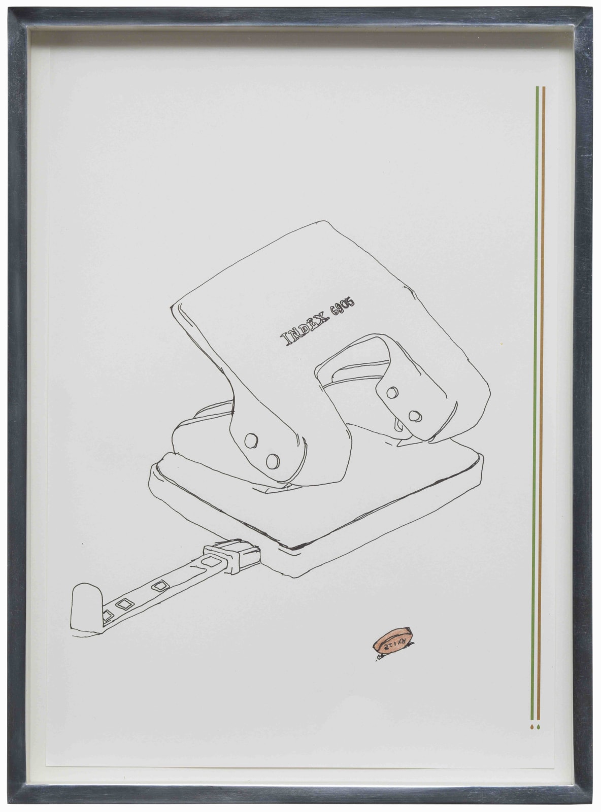 Walead Beshty, Diovam, Valsartan 160 mg, RX 125,Elliptical / Oval, Ohm Laboratories Inc.; Polychromos, Faber Castell, Cinnamon, 9201 - 189, (November 4 - 5, 2014), 2014