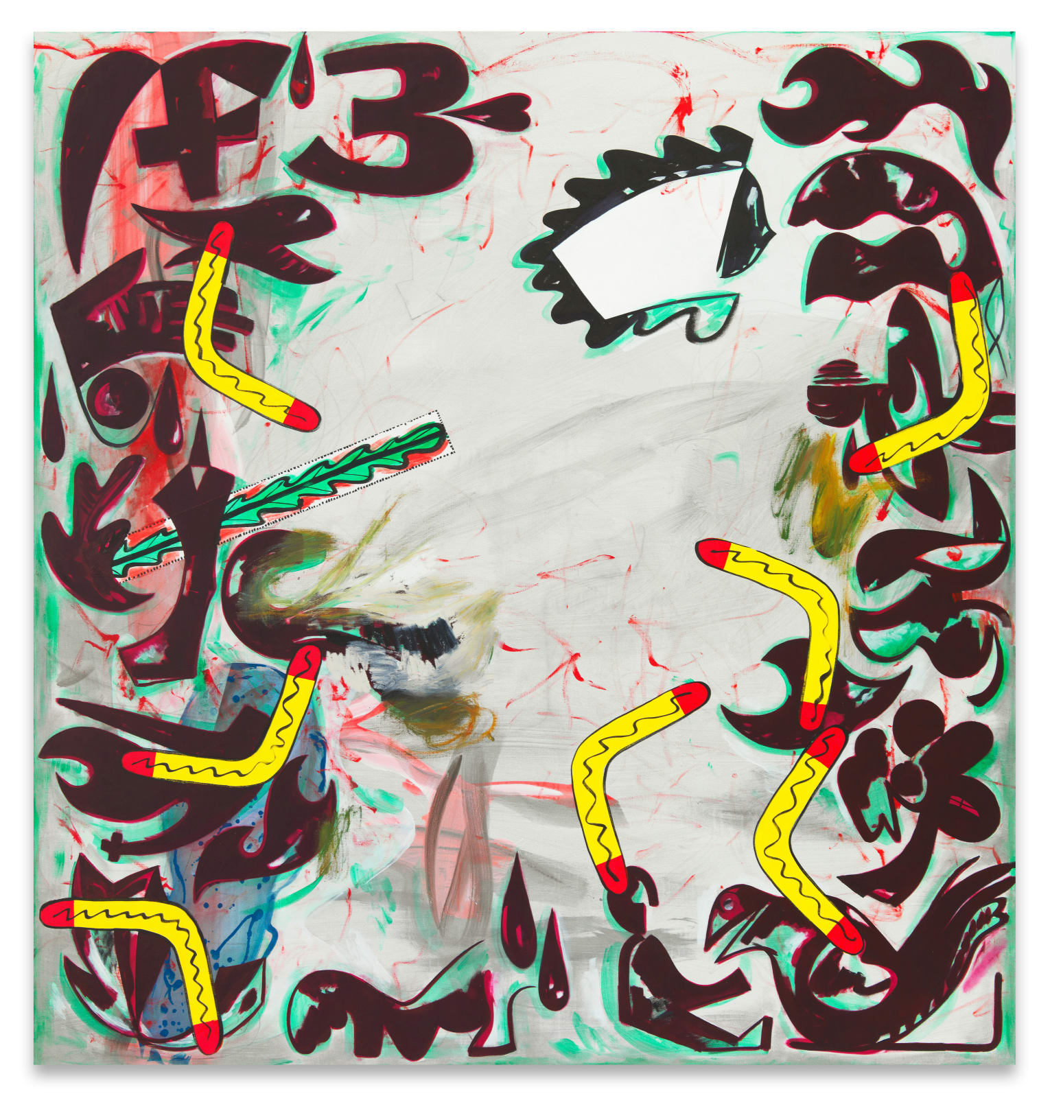 Charline von Heyl, Boomerang (Aboriginal Sin), 2017