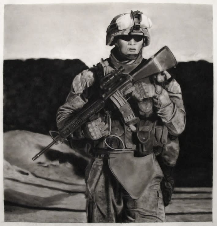 Robert Longo, Study of American Soldier, 2012