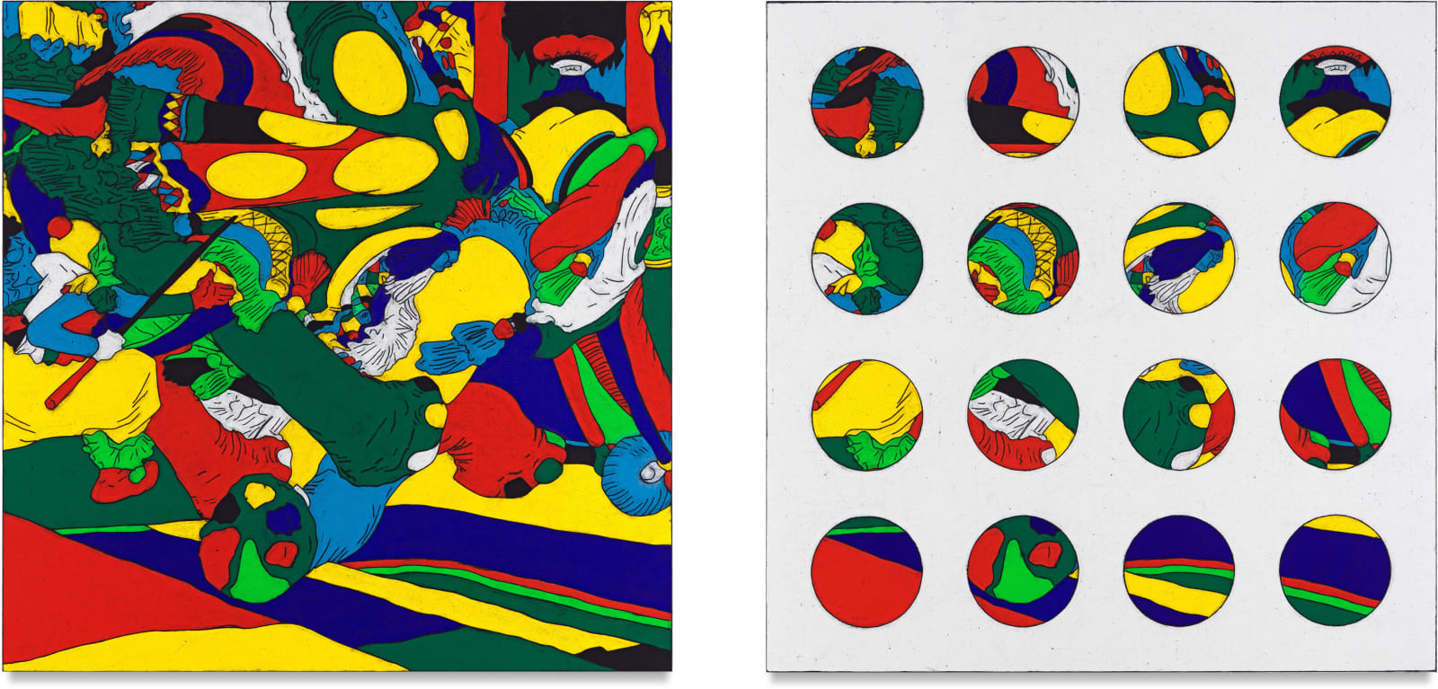 Matt Mullican, Untitled (Abstract Elephant, August 31, 1924), 2022