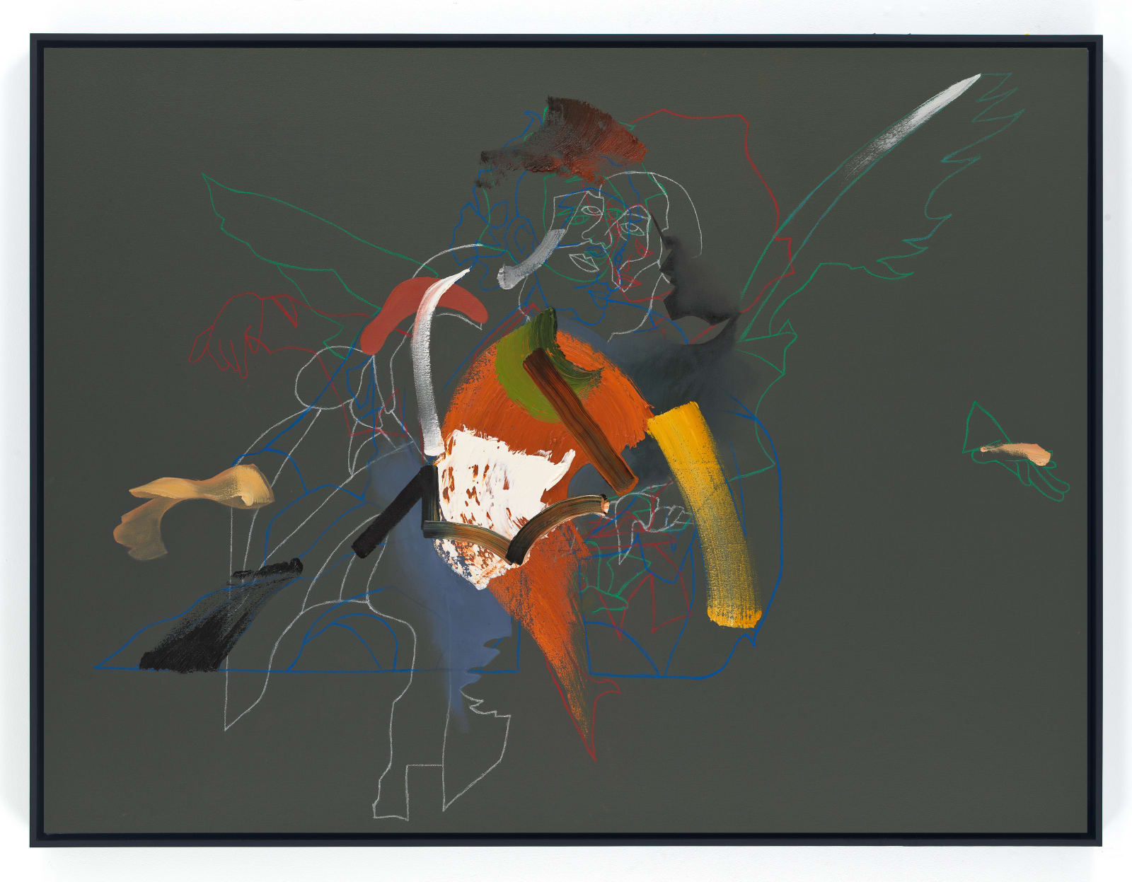 Pieter Schoolwerth, Portrait of “The Healing of Tobit”, Schematic (after Strozzi), 2011