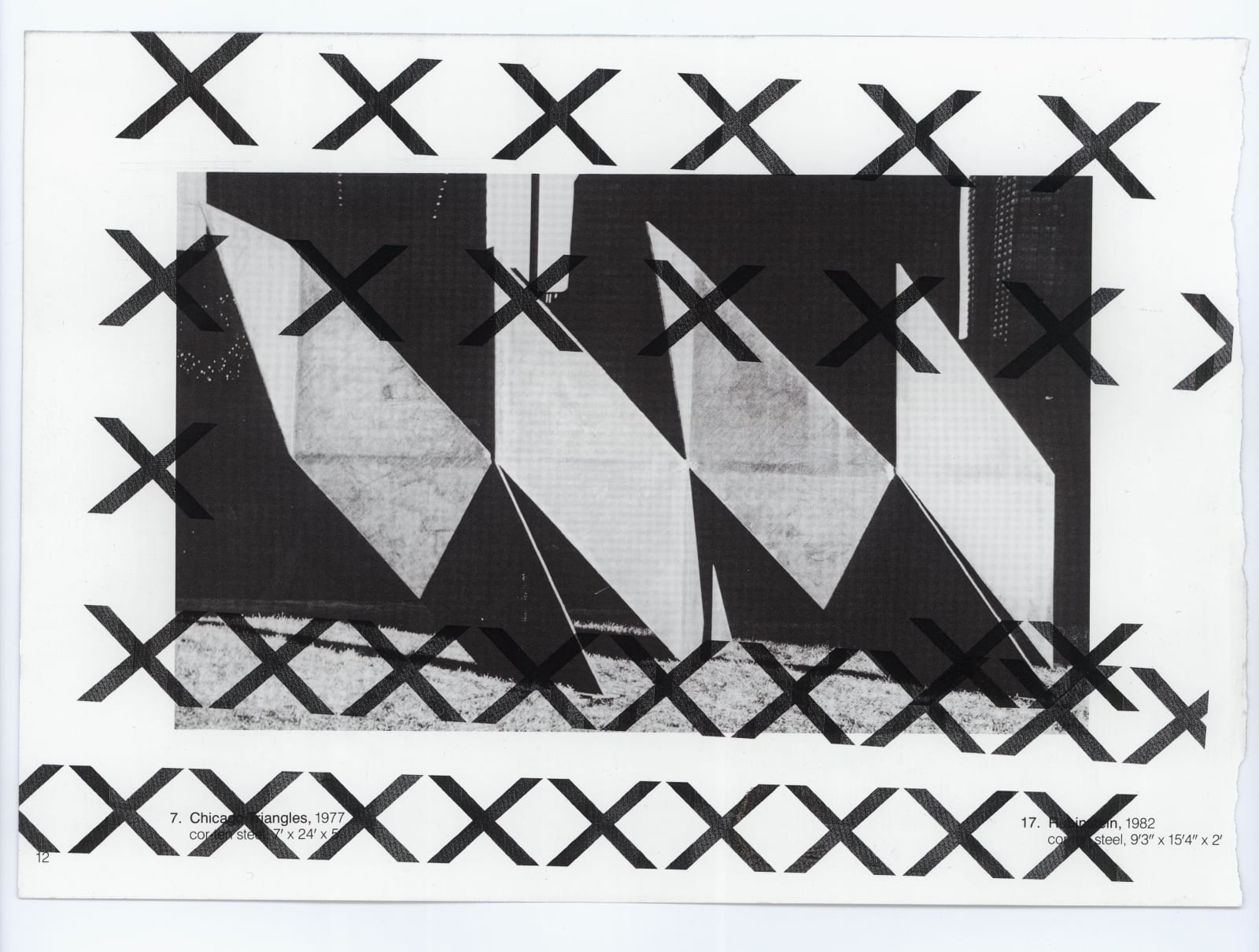 Wade Guyton, Untitled (7. Chicago Triangles), 2003