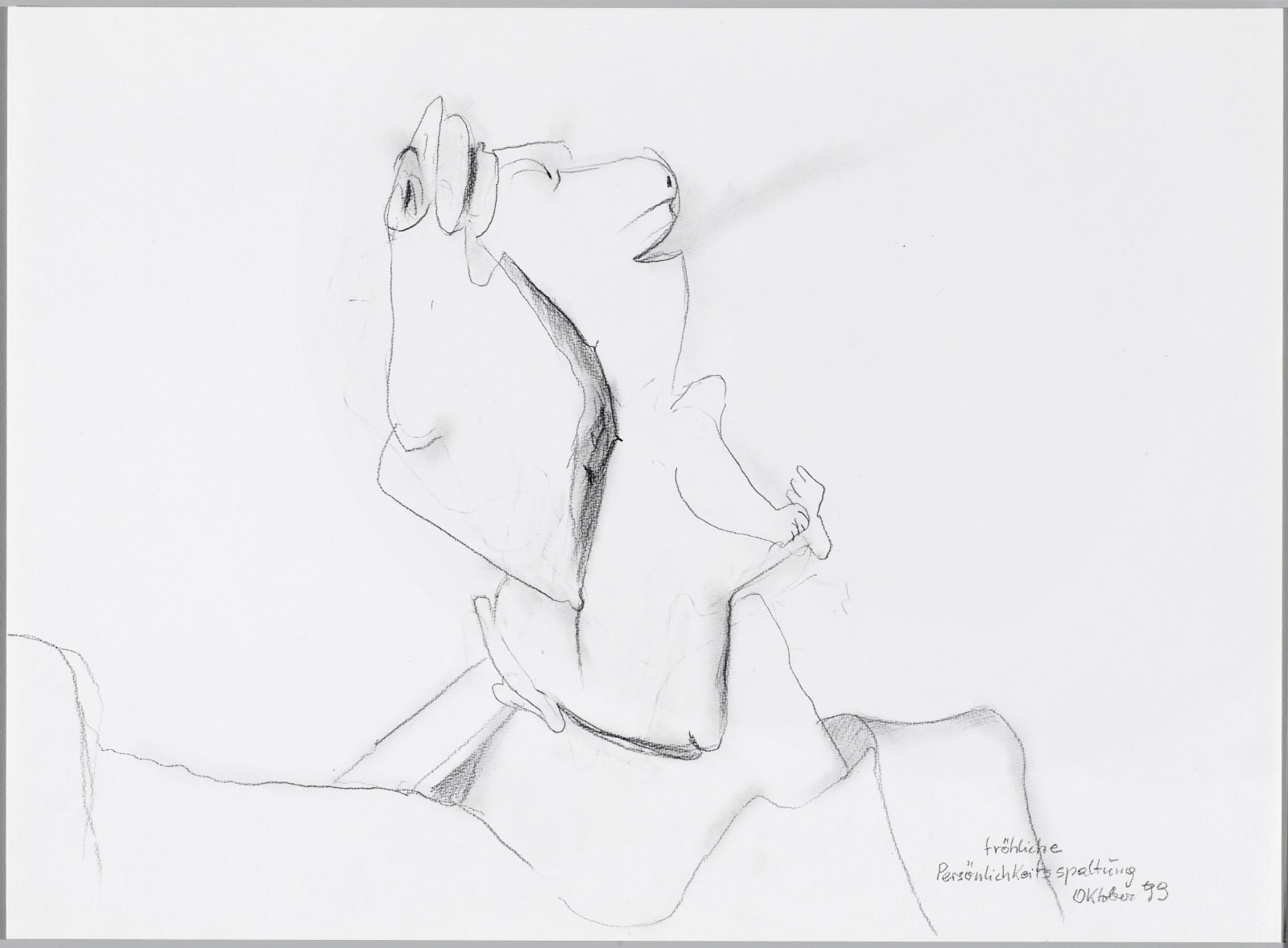 Maria Lassnig, Fröhliche Persönlichkeitsspaltung, 1999