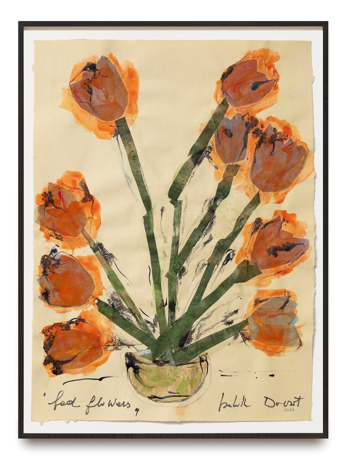 Isabella Ducrot, Orange Bad Flowers, 2024