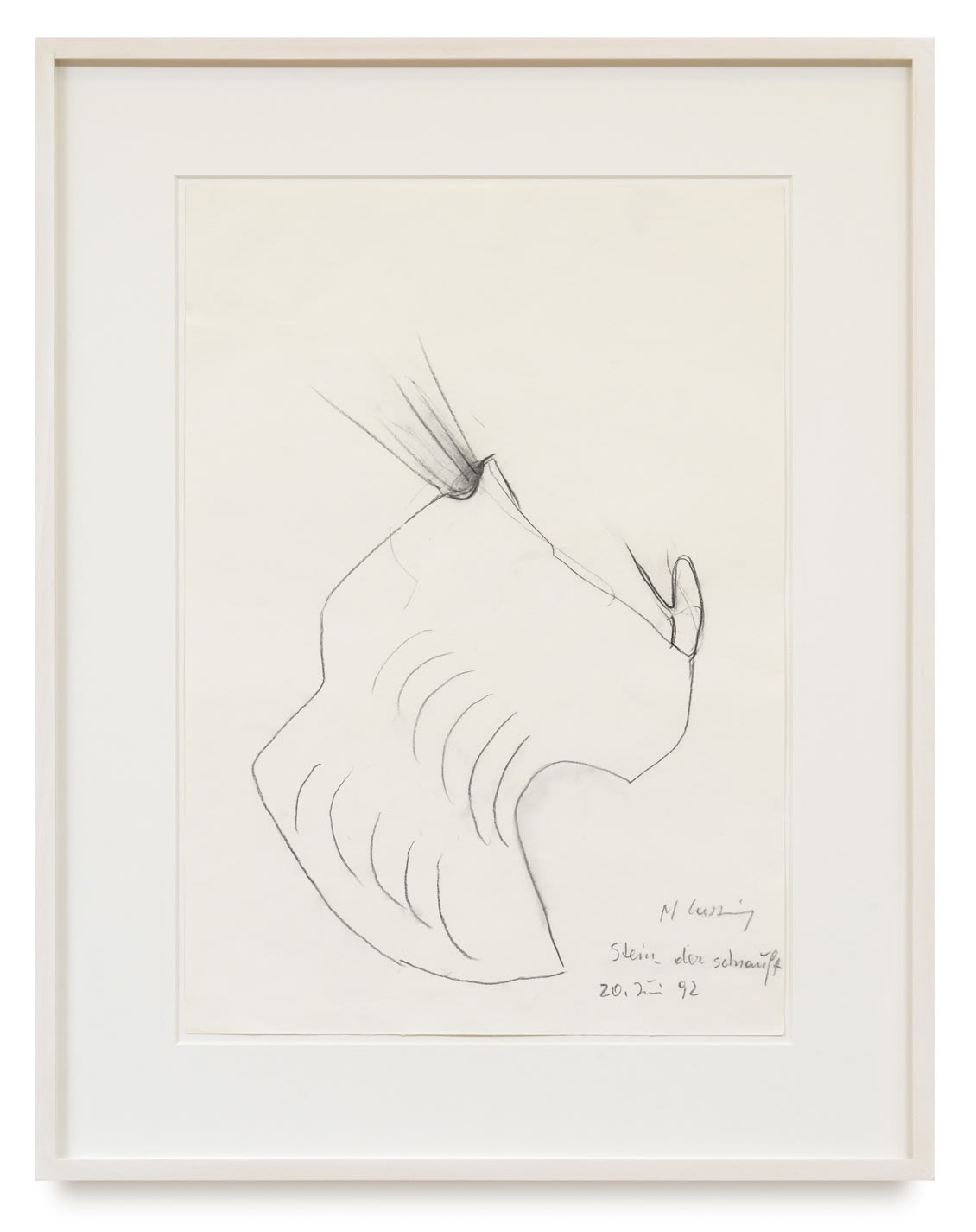 Maria Lassnig, Stein der schnauft / Stone that puffs, 1992