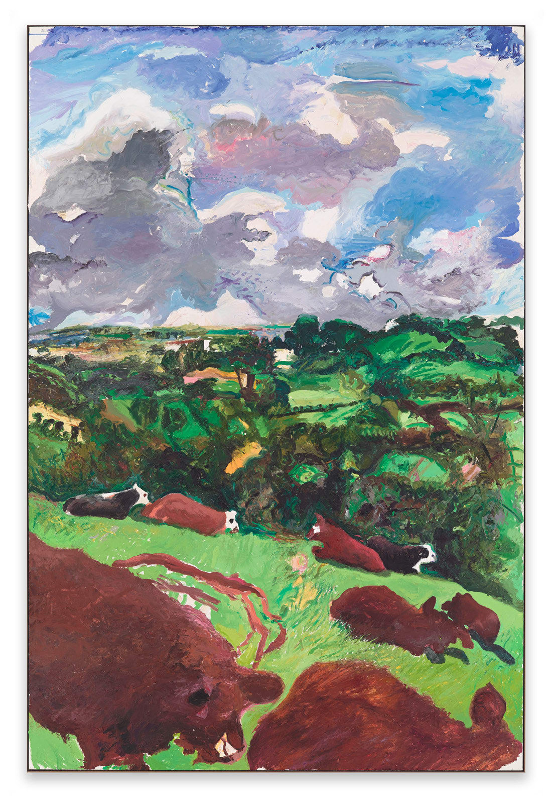 Malcolm Morley, Landscape with Bullocks, 1980