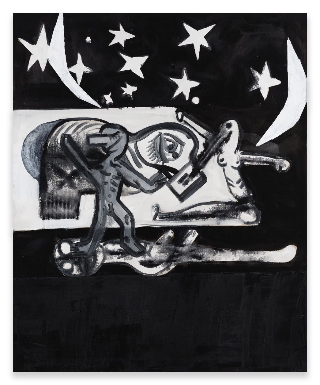 Tobias Pils, Night (two moons), 2018