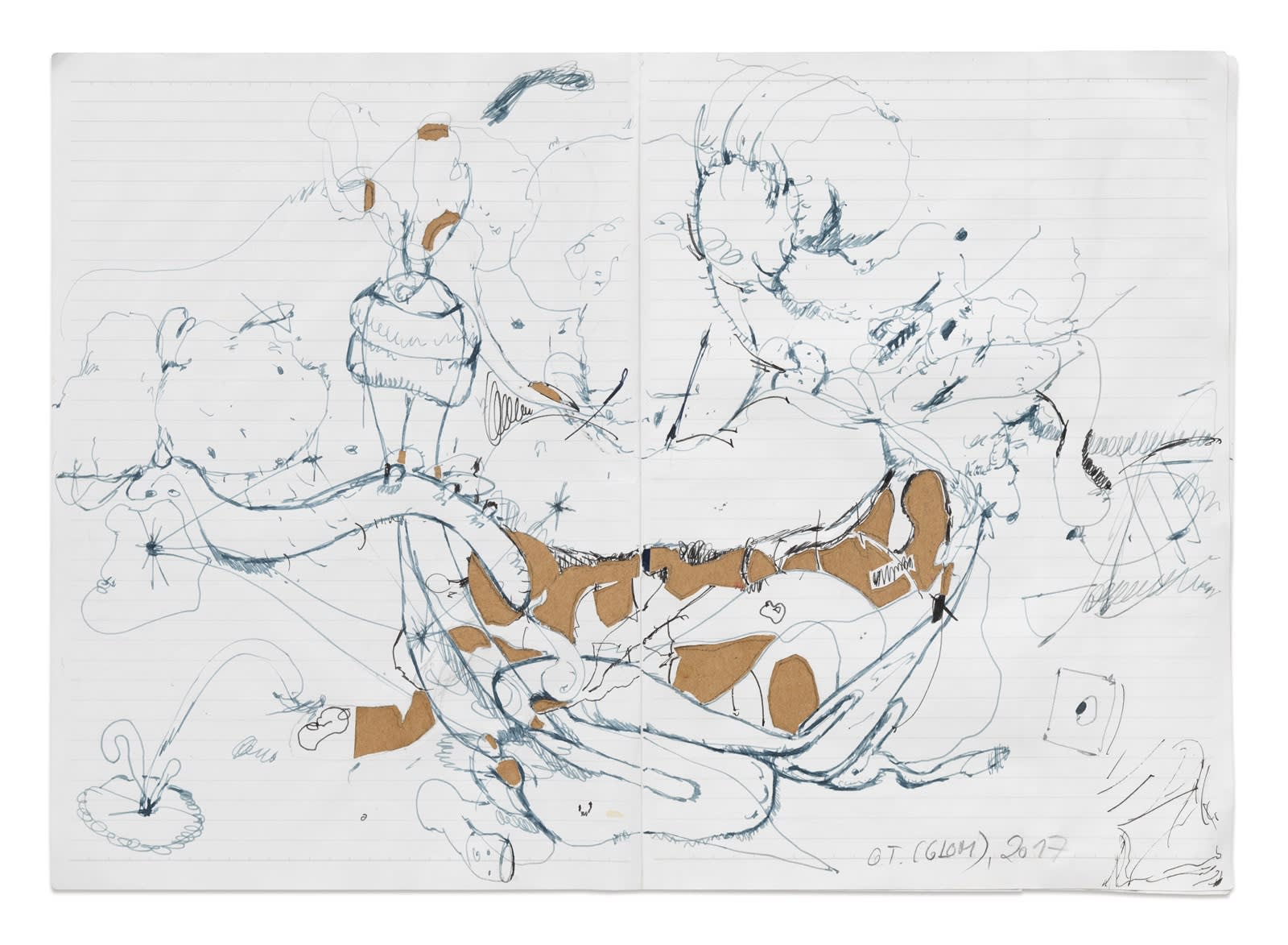 Stefanie Heinze, O.T. (Glom); Untitled (Underlings), 2017