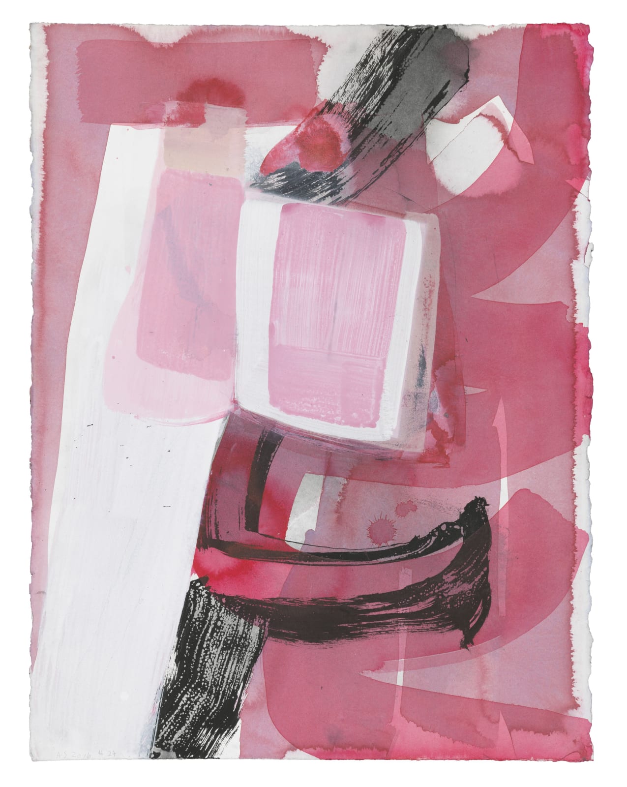 Amy Sillman, Pink Drawing #27, 2015