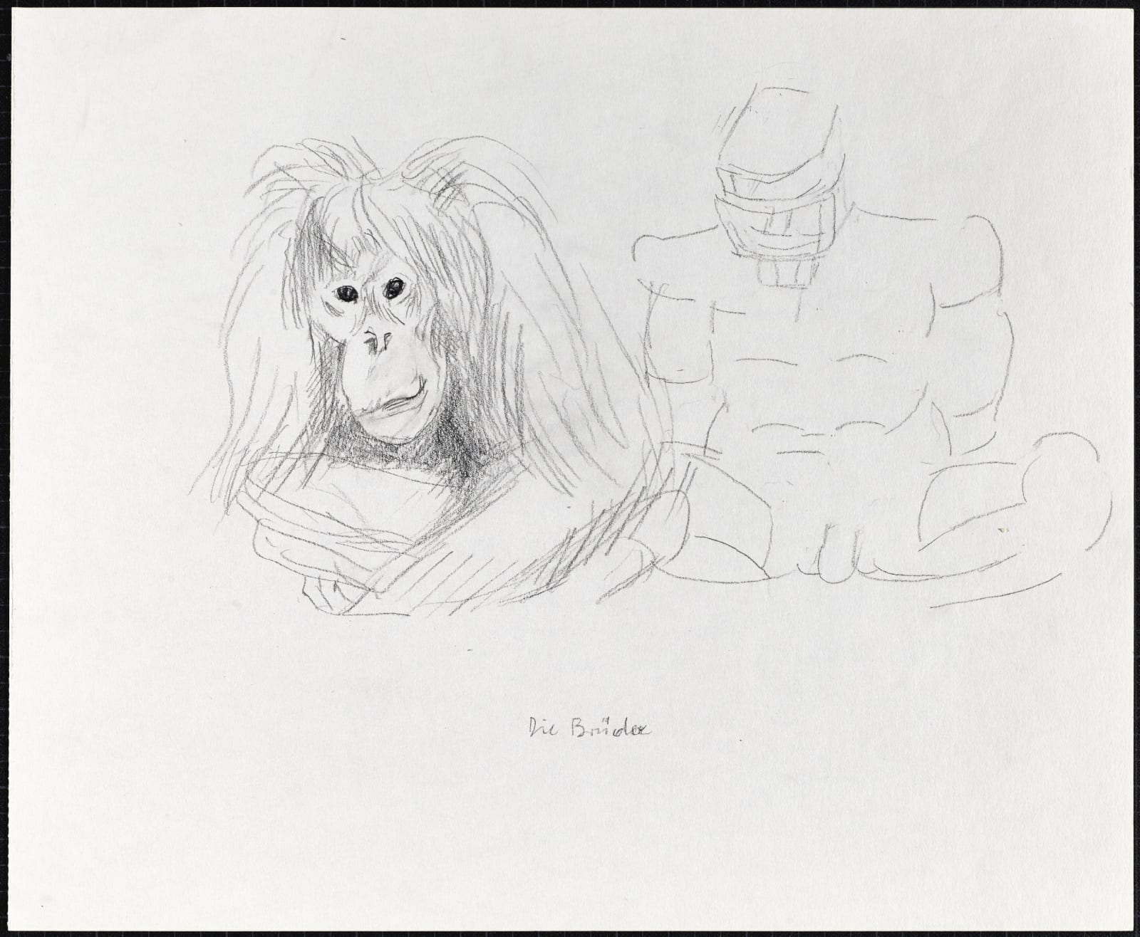 Maria Lassnig, Die Brüder, 1983