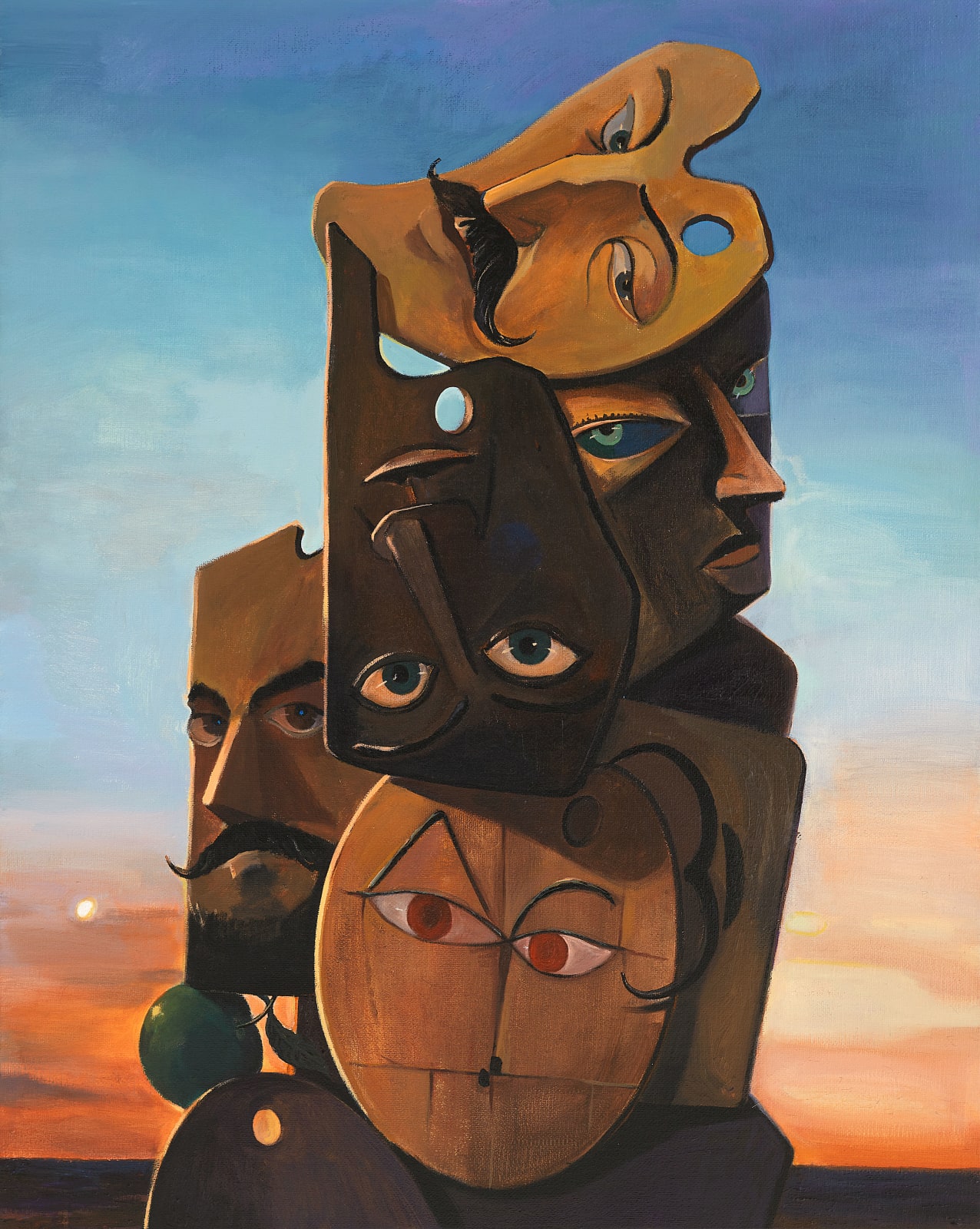 Cai Zebin 蔡泽滨, Salut, Self-portraits #3 你好，自画像#3, 2019