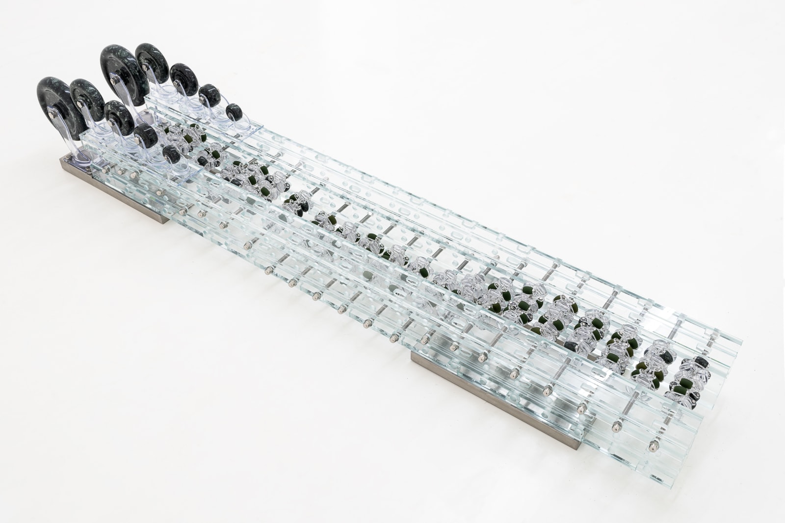 Leelee Chan 陳麗同, Blindfold Receptor (Crawling Jewel–Moss II) 蒙眼感知器（趴行宝石—青苔II）, 2023
