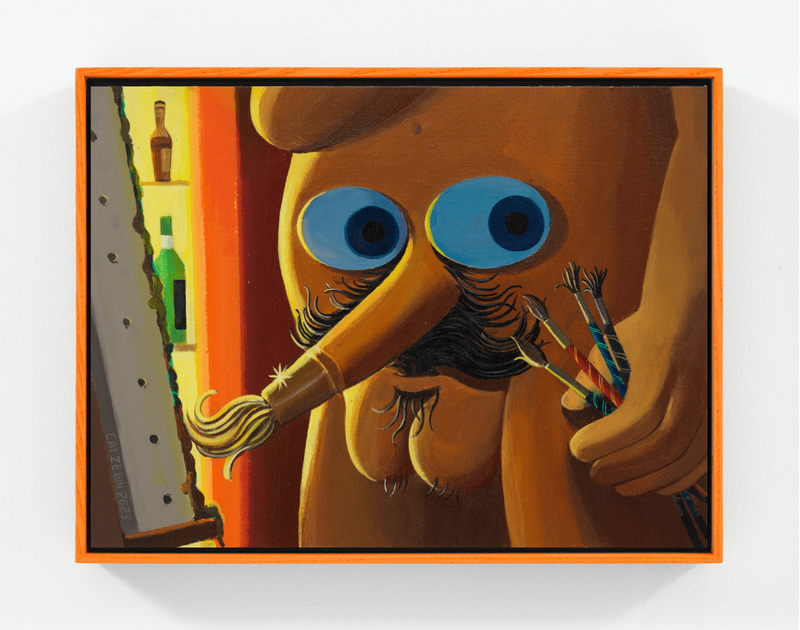 Cai Zebin 蔡泽滨, The Painter With a Long Nose (Manuscript) 长鼻子画家（稿）, 2023