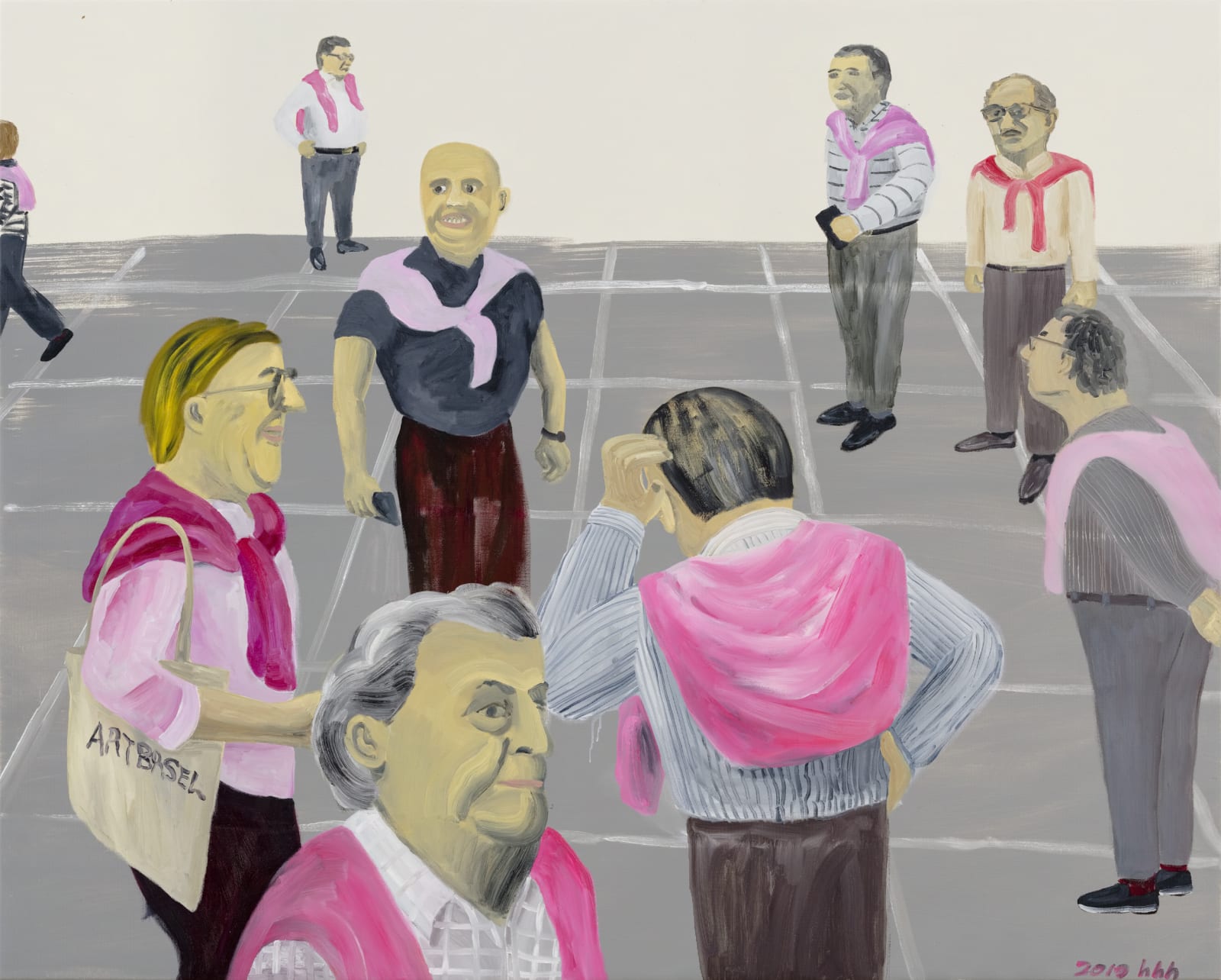 Huang Hai-Hsin 黄海欣, Art Basel (Pink) 巴塞尔艺术展 (粉红), 2019