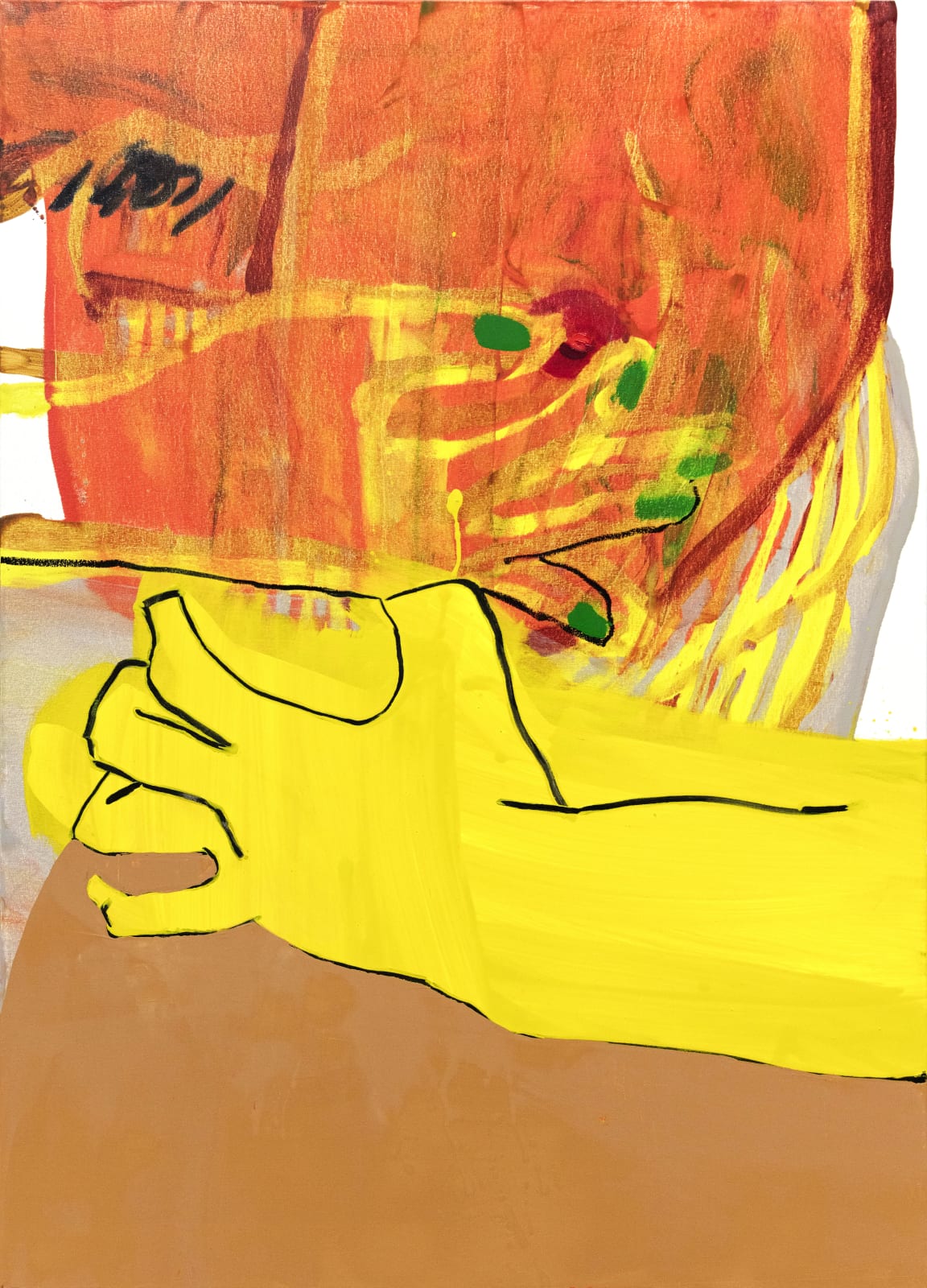 Sarah Faux 莎拉·福克斯, Self-like construct (in red-orange) 自我建构 (橘红间), 2018