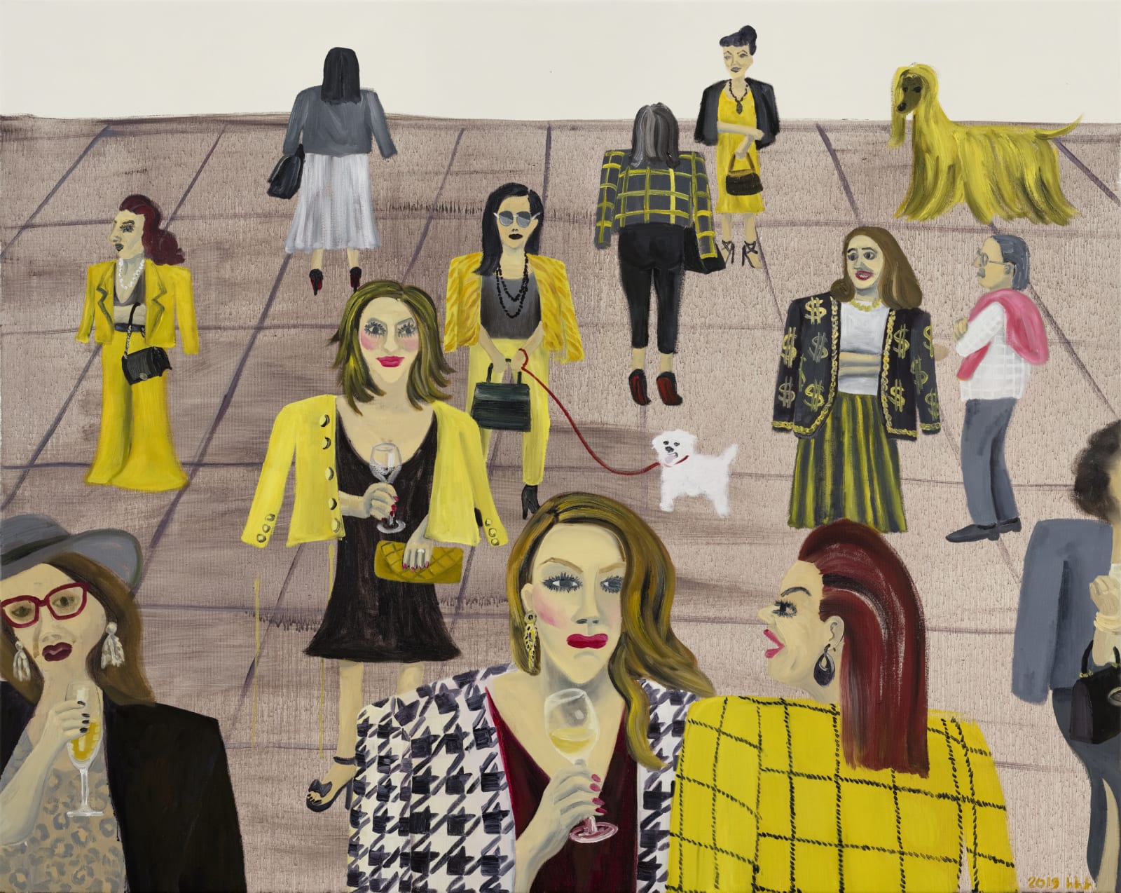 Huang Hai-Hsin 黄海欣, Art Basel (Yellow) 巴塞尔艺术展 (黄), 2019
